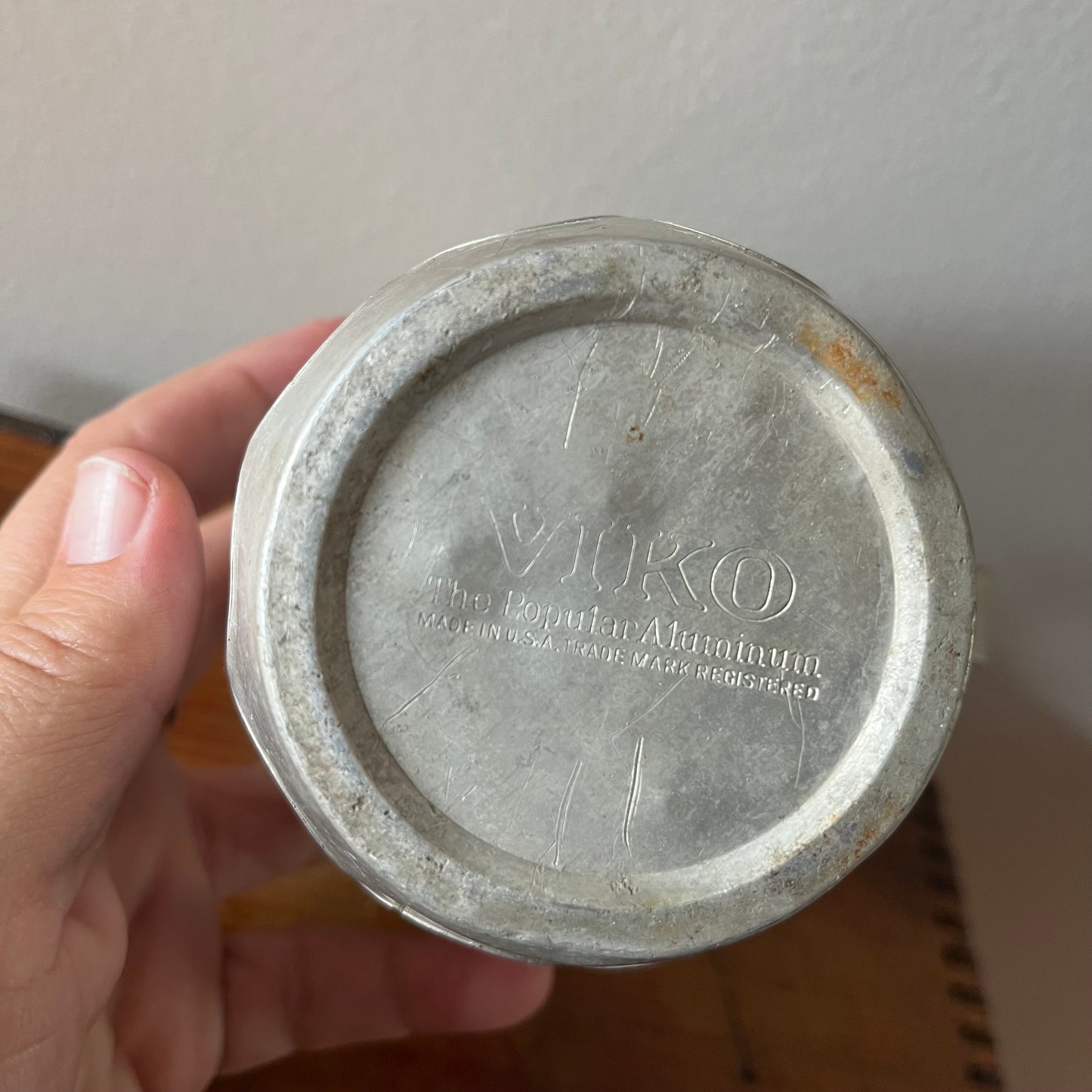 Vintage Viko Aluminum Hinged Pitcher