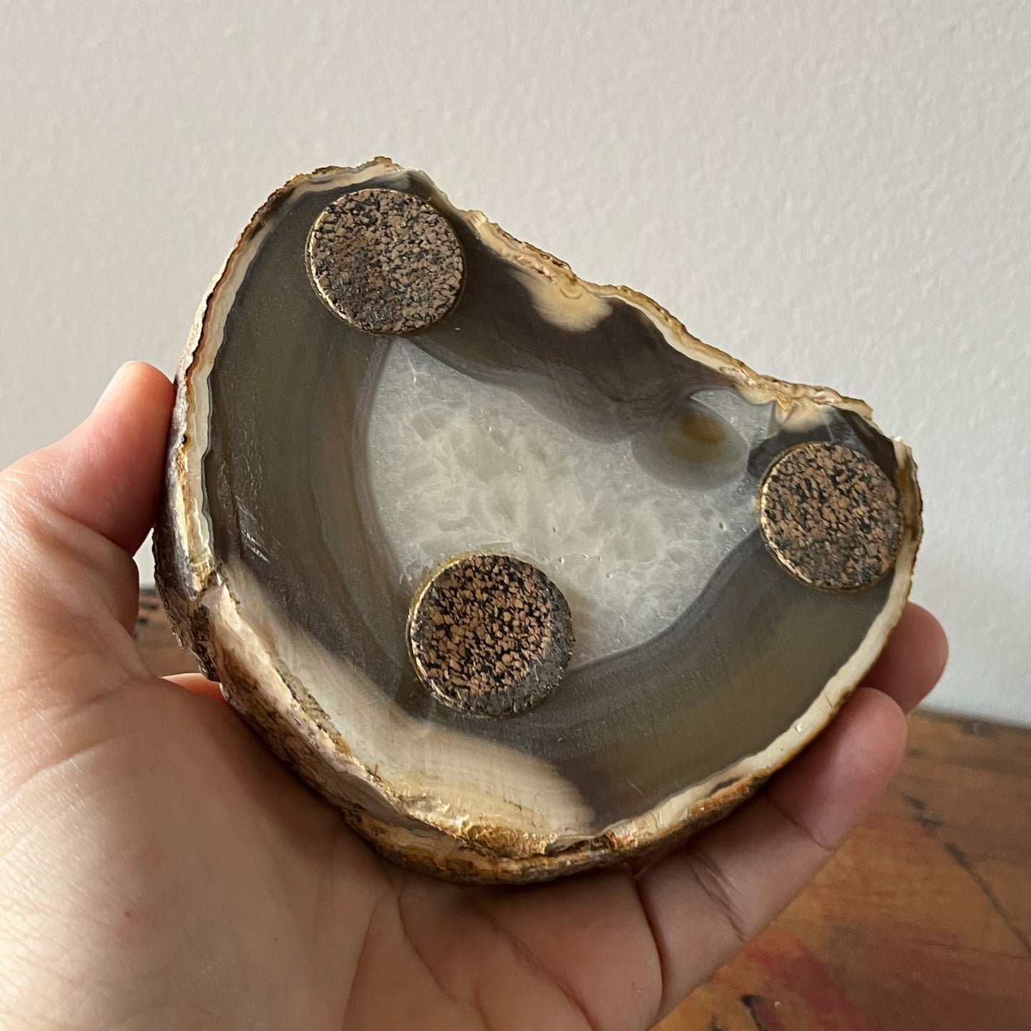 Vintage Agate / Geode Desktop Pen Holder