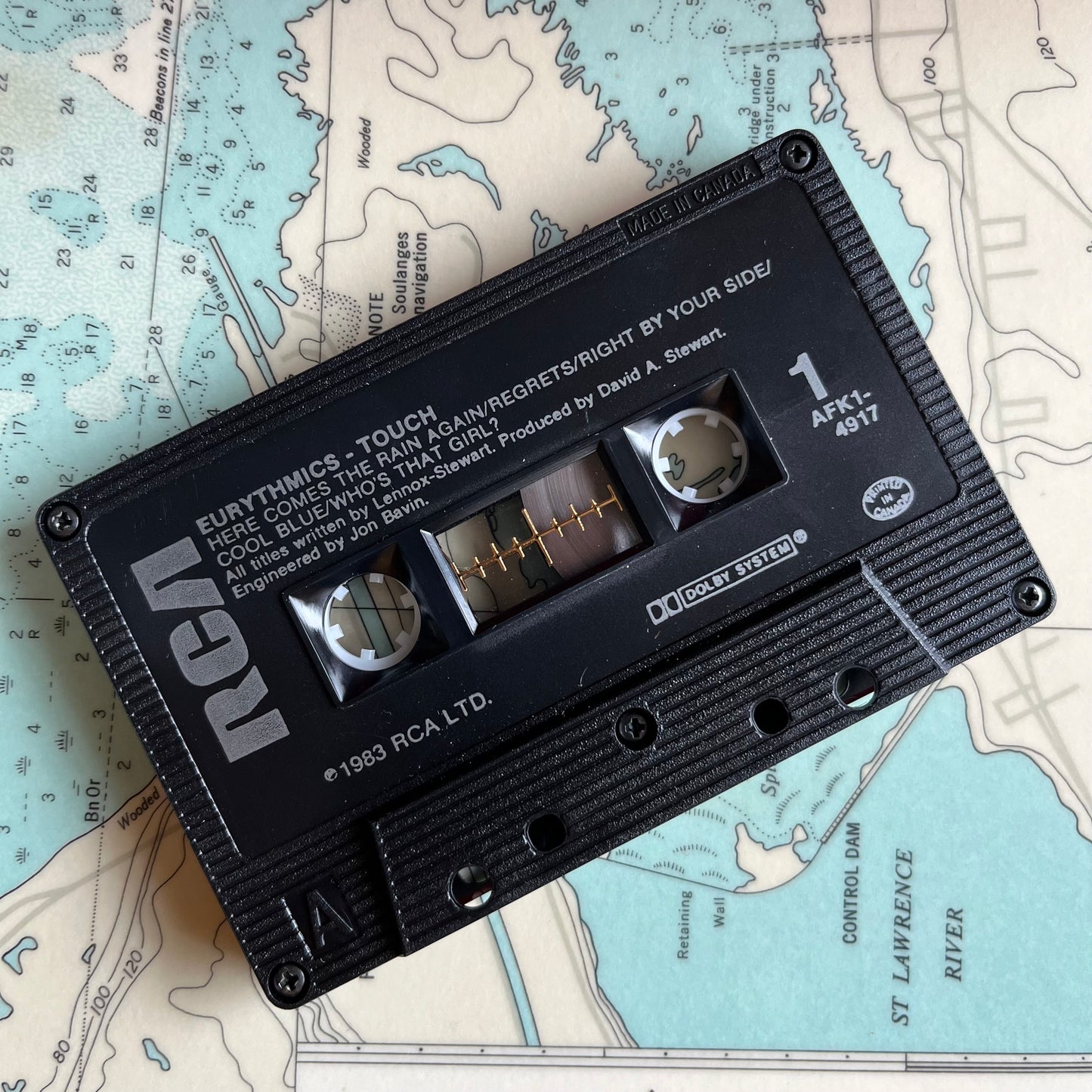 Vintage 1983 Eurythmics Touch Cassette Tape