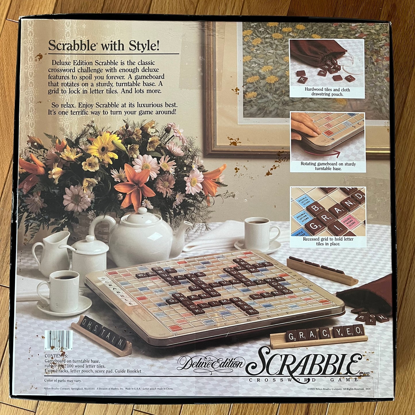 Vintage 80s Scrabble Deluxe Edition
