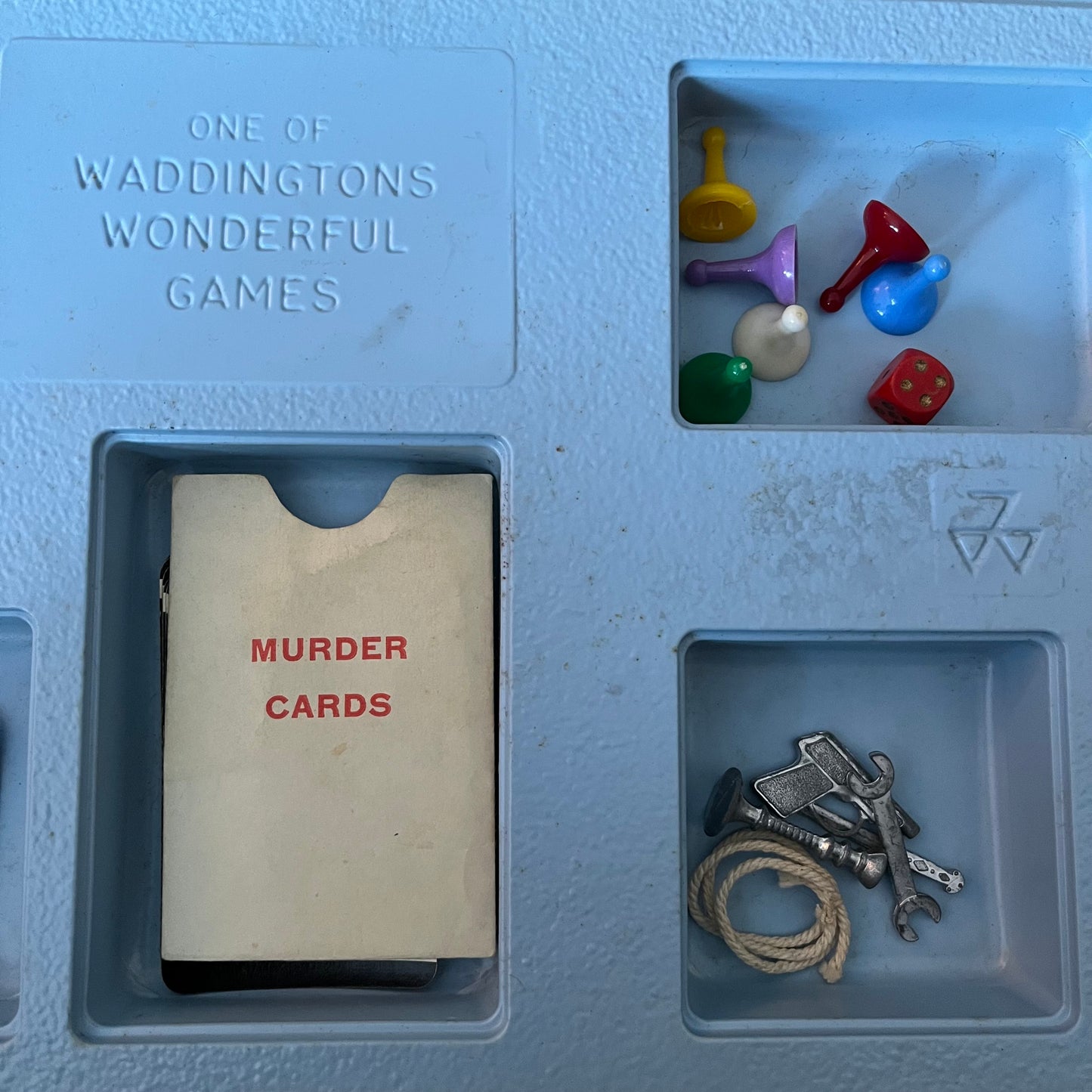 Vintage 1965 Waddington’s Cluedo Detective Game