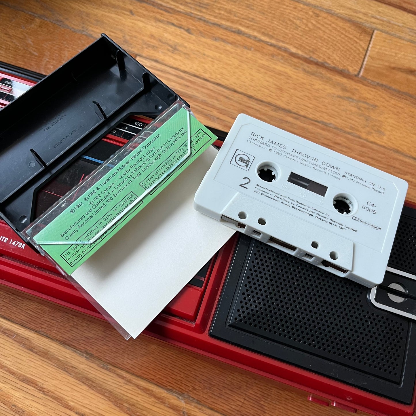 Vintage 1982 Rick James Throwin' Down Cassette Tape