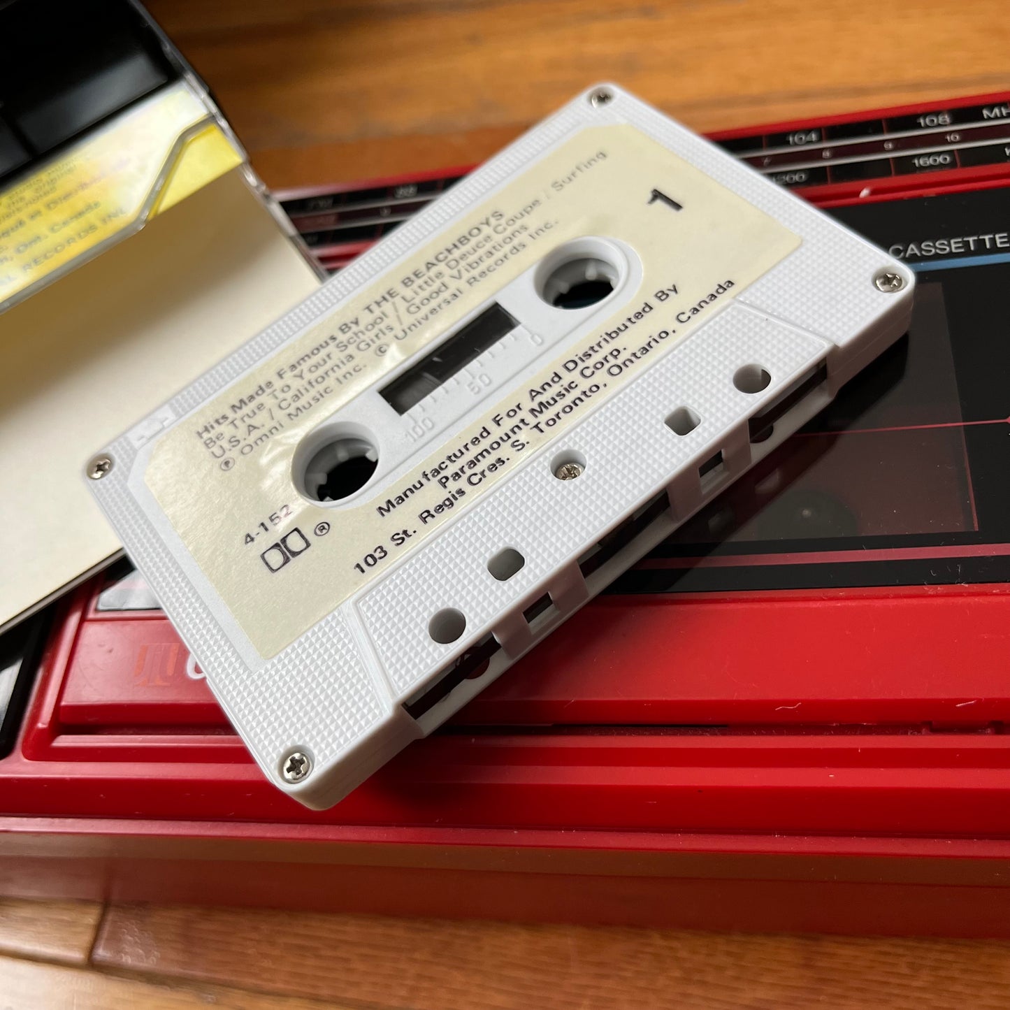 Vintage Hits Made Famous by the Beach Boys Cassette Tape
