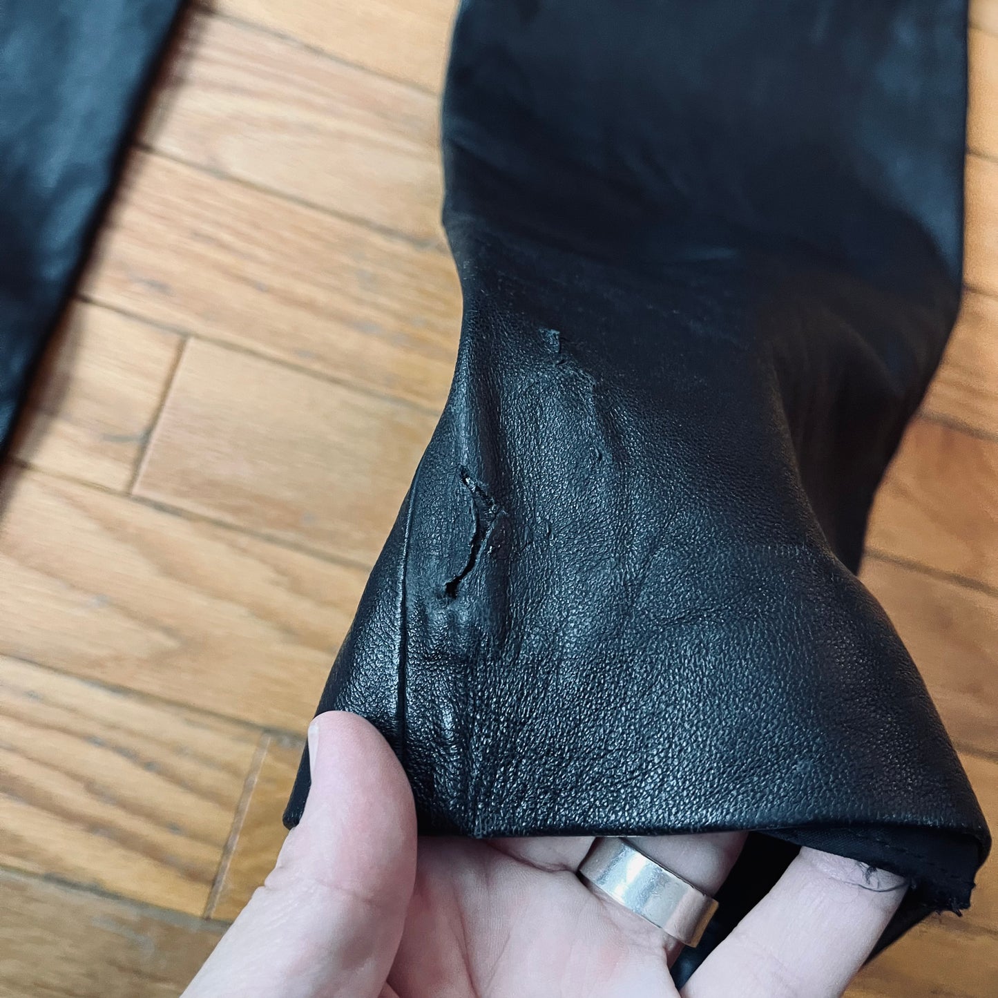 Vintage 00s I.N.C. Flared Leather Low Rise Pants