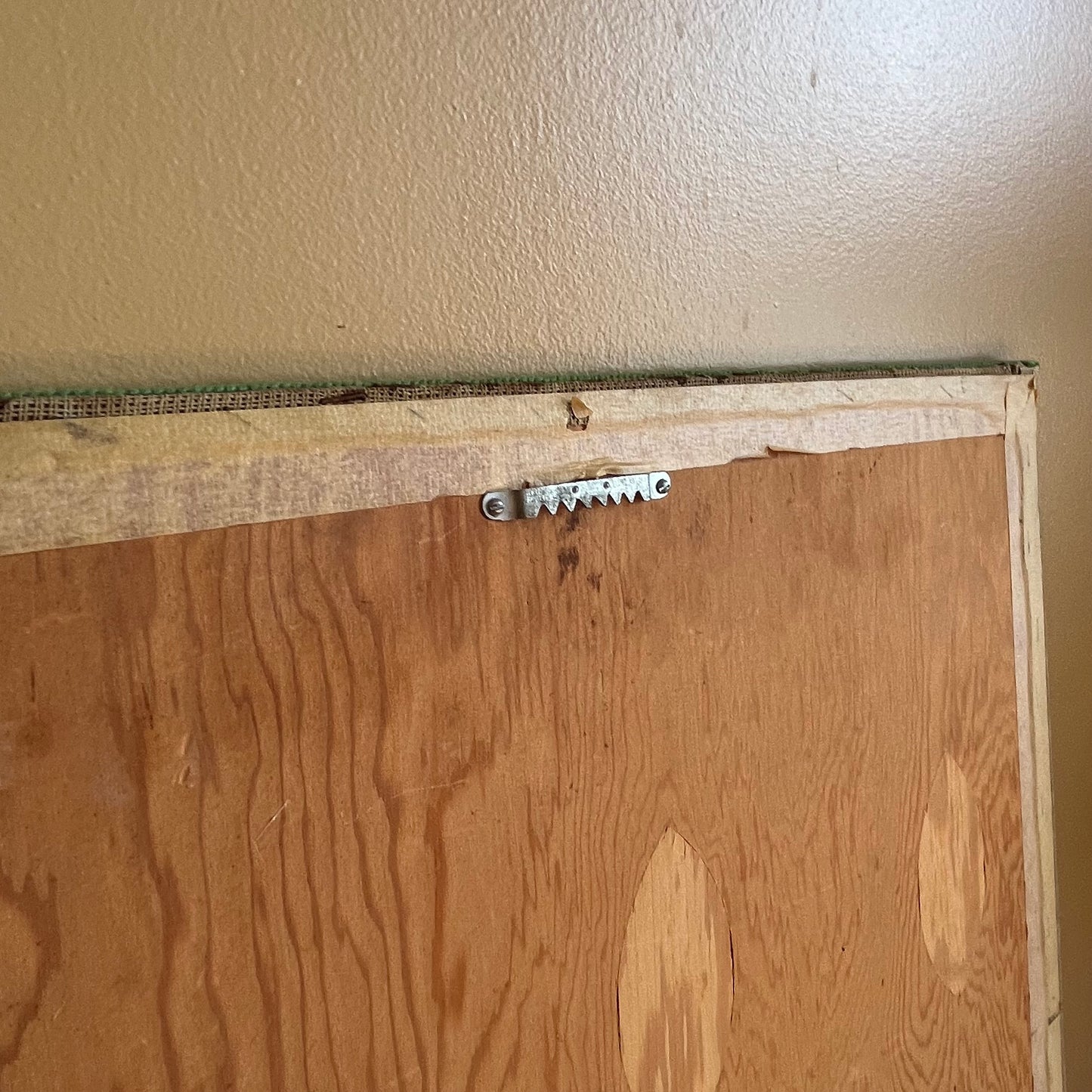 Vintage Floral and Giraffe Knit Needlepoint Cross Stitch Artwork