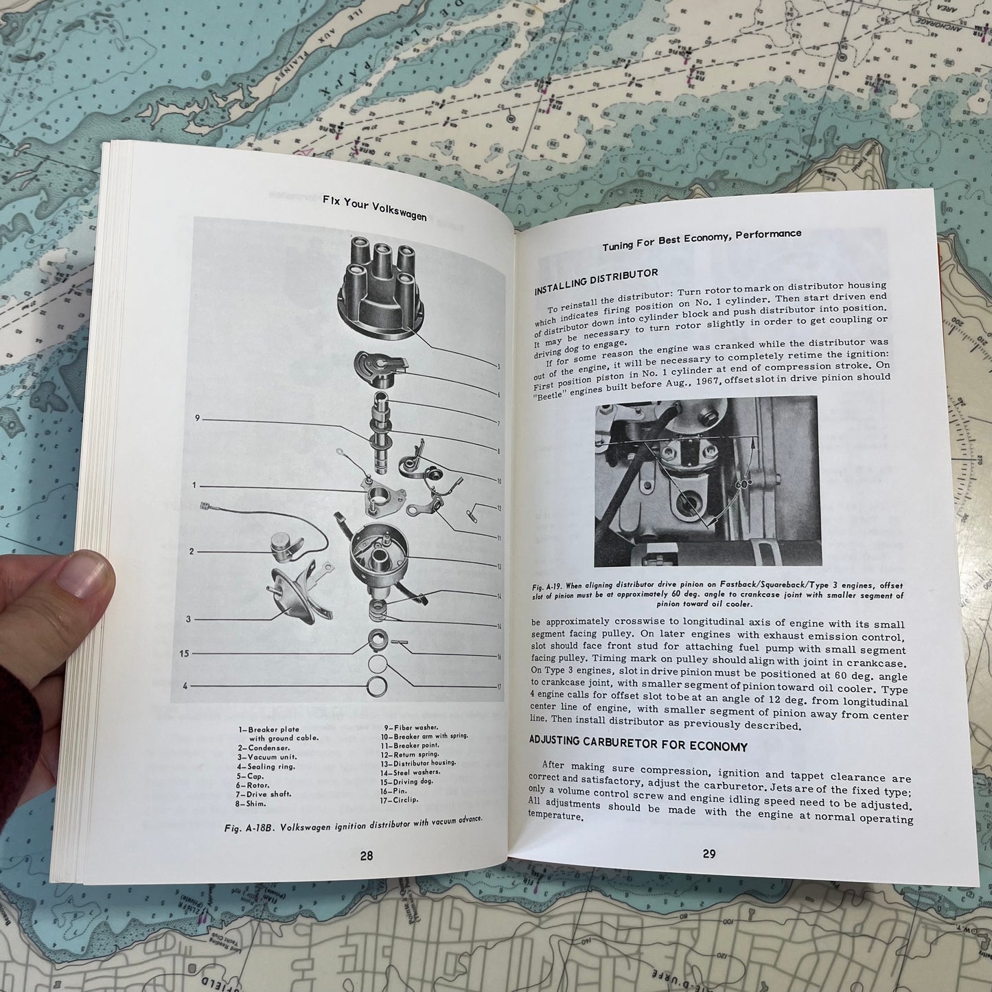 Vintage 1978 Fix Your Volkswagen by Larry Johnson Hardcover Book