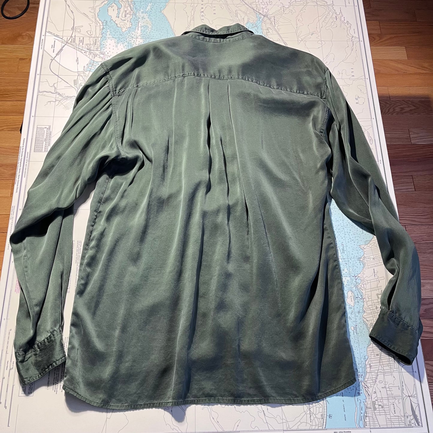 Vintage 90s Silk Montage Pour Homme Button Up Shirt