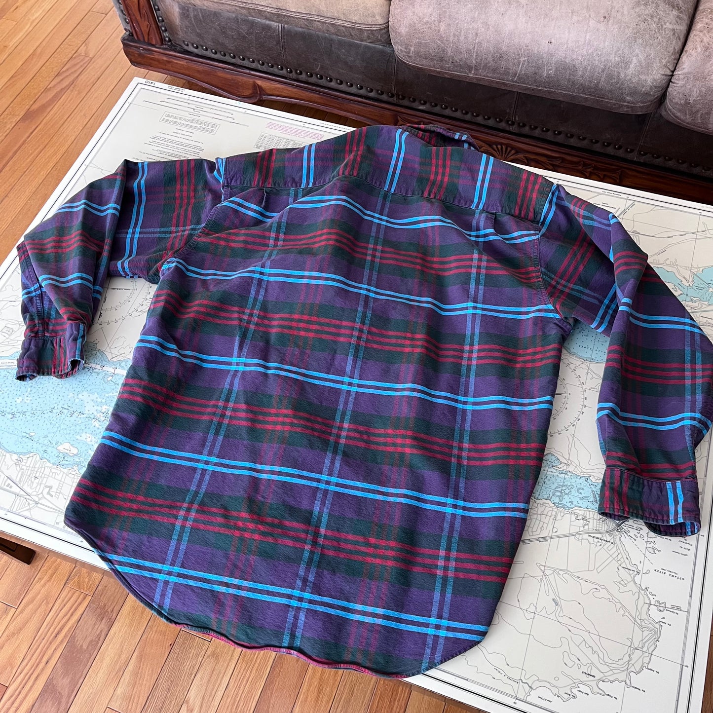 Vintage 90s Gap Vertical Stripe Button Up