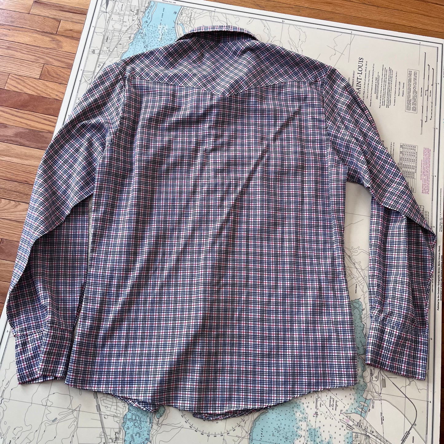 Vintage 70s Style Club Western Button Up Shirt