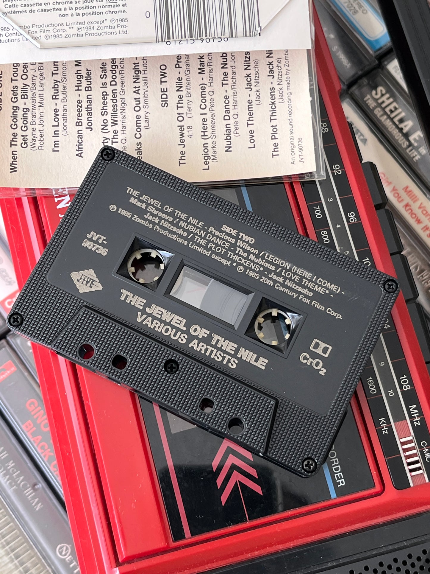 Vintage 1985 The Jewel of the Nile Soundtrack Cassette Tape