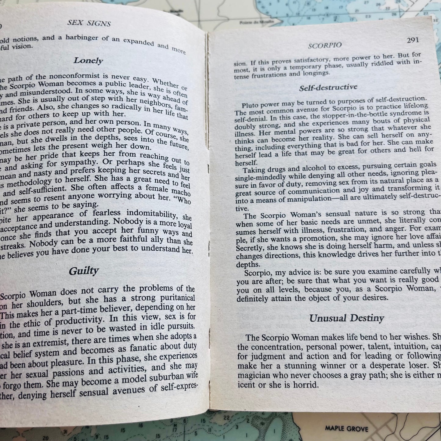 Vintage 1980 Sex Signs by Judith Bennett Softcover Book