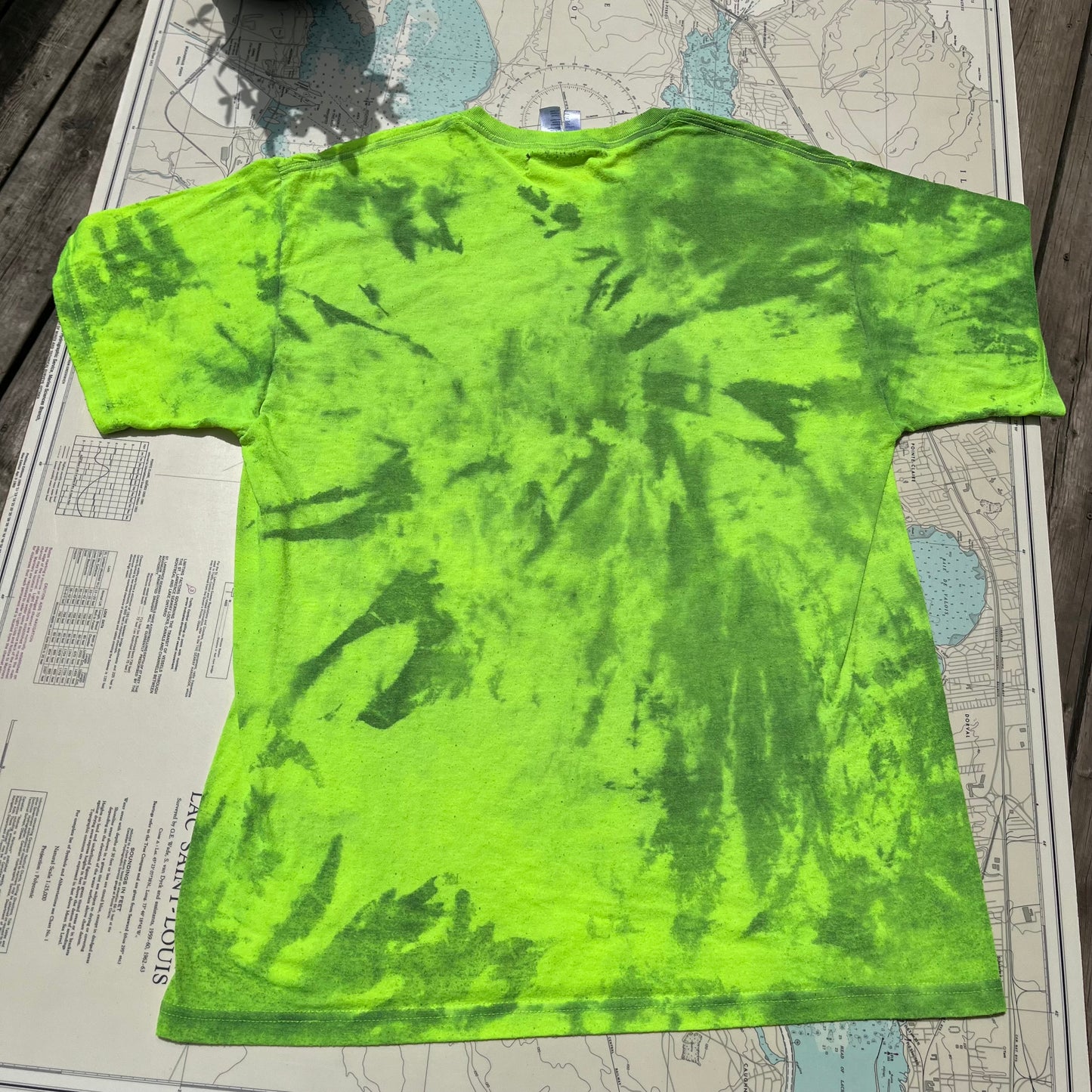 Vintage 80s Neon Niagara Falls Tie Dye Tee Shirt