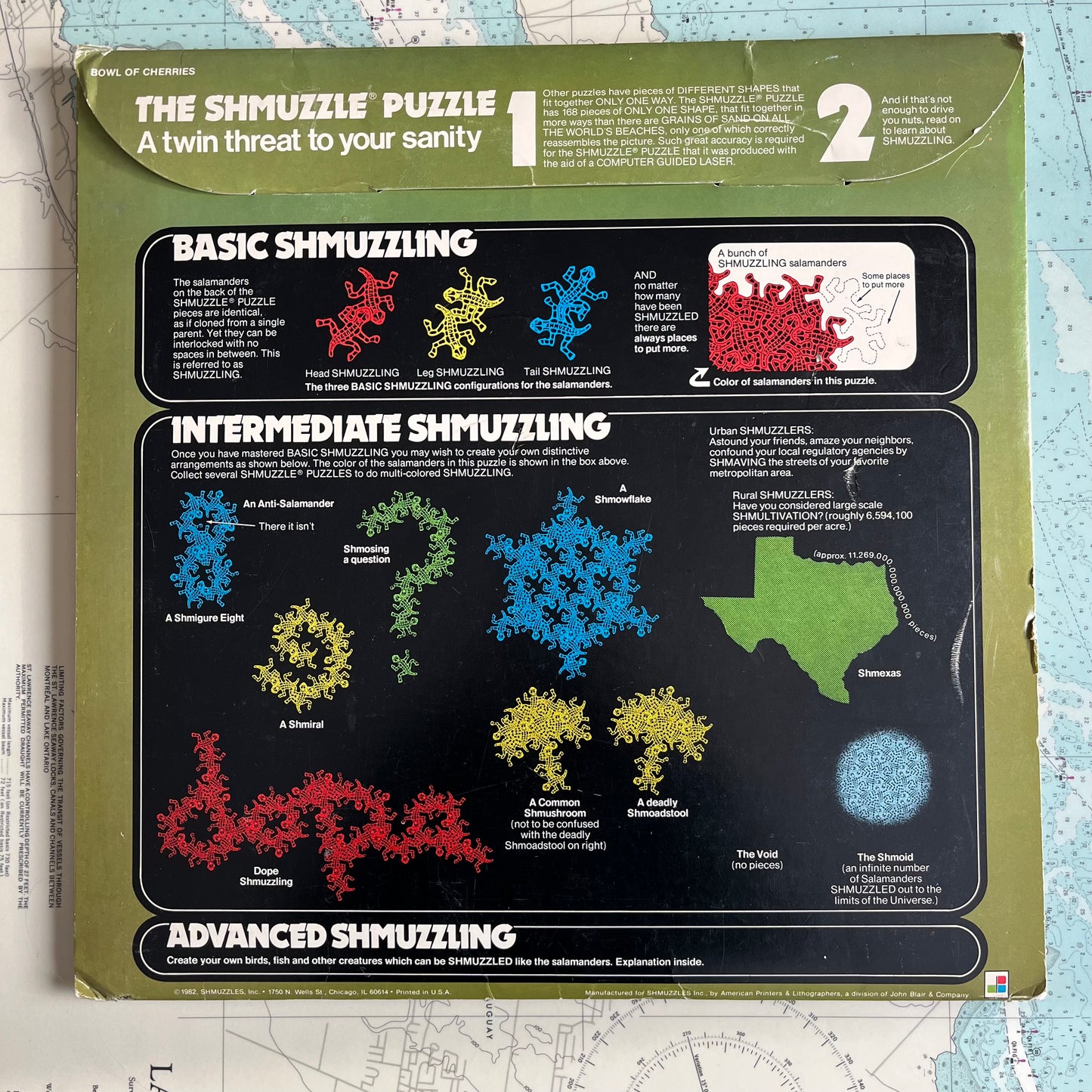 Vintage 1982 Bowl Of Cherries Shmuzzle Puzzle