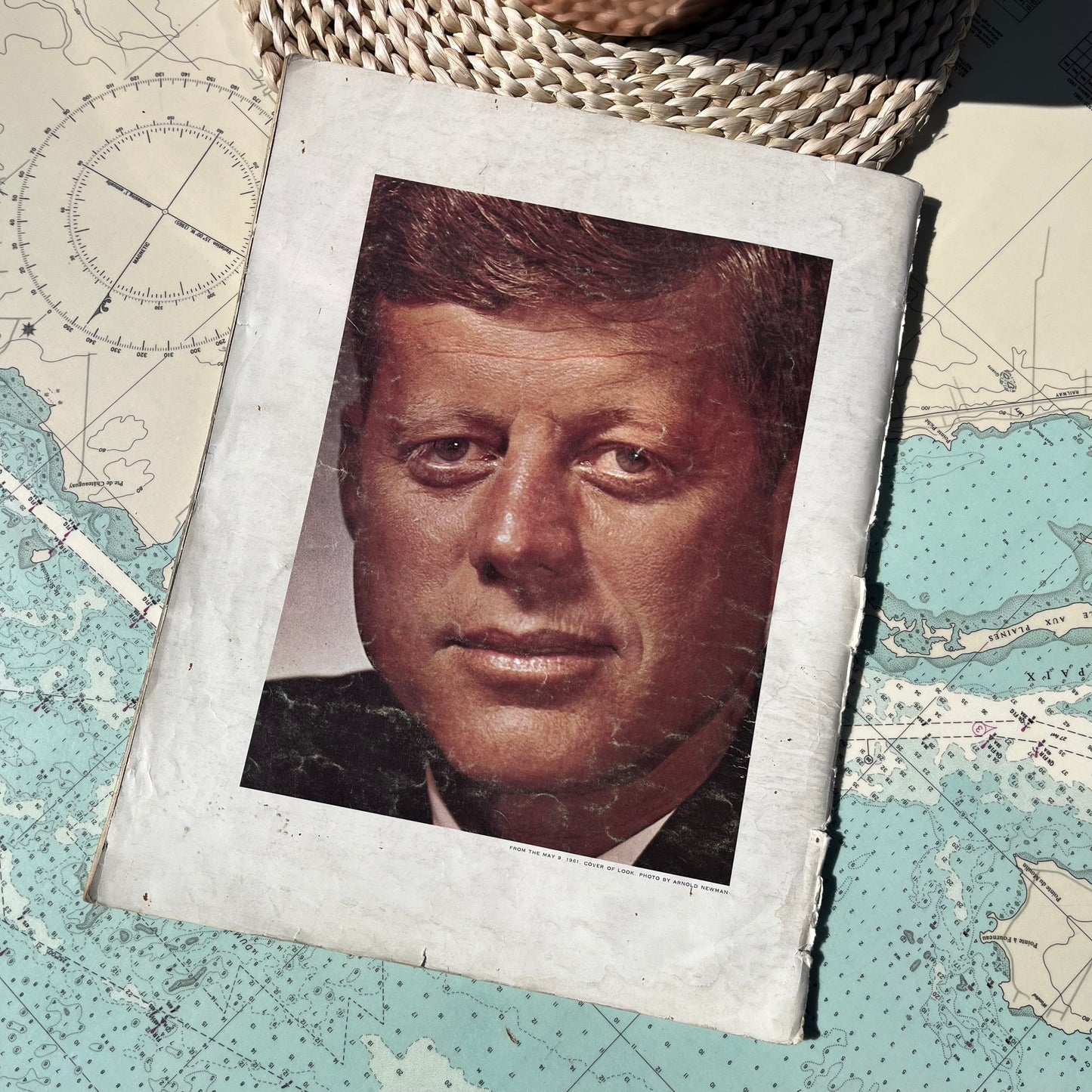 Vintage 1963 Kennedy and His Family in Pictures Magazine