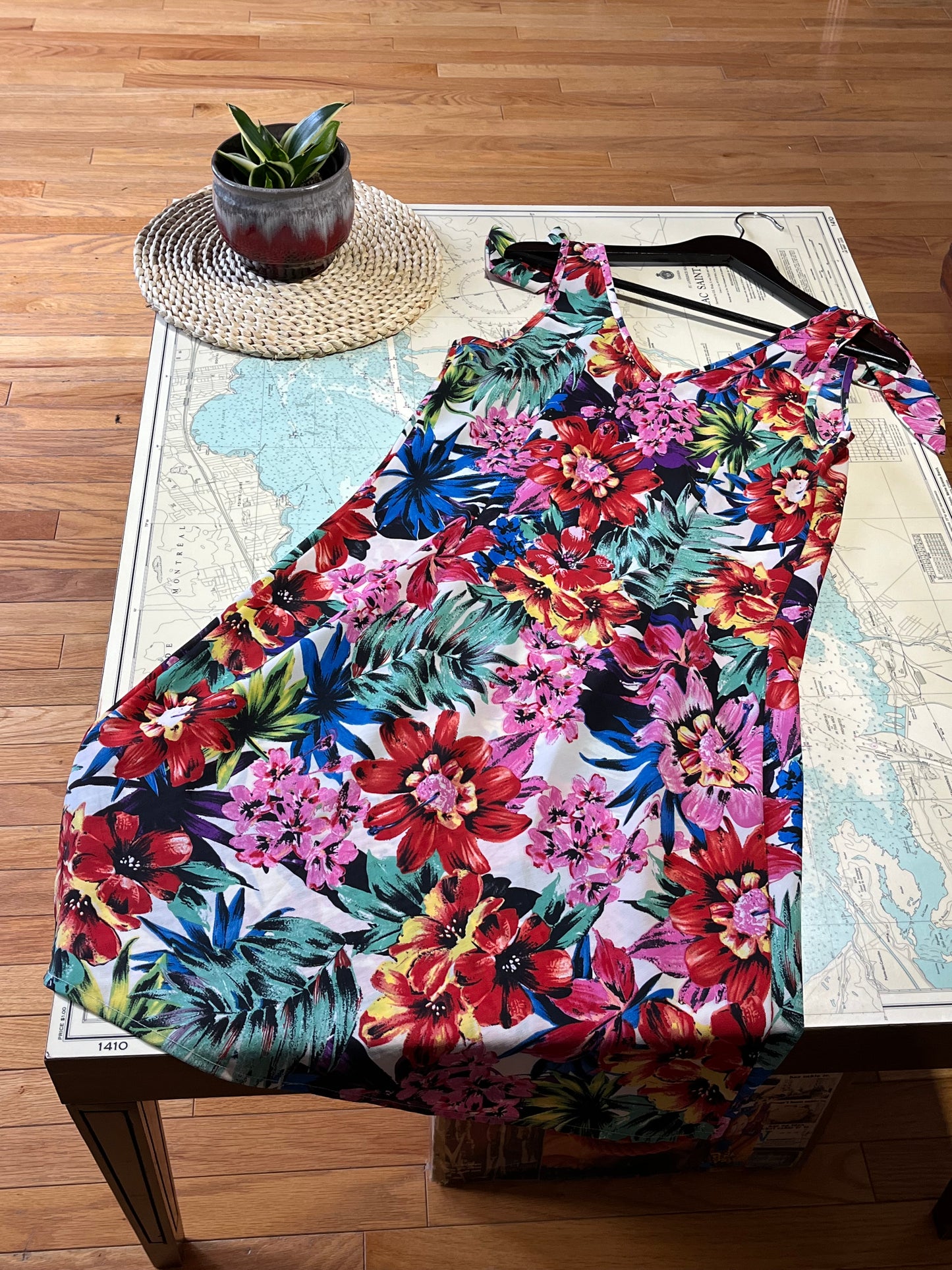 Vintage 90s Jessica Floral Midi Dress