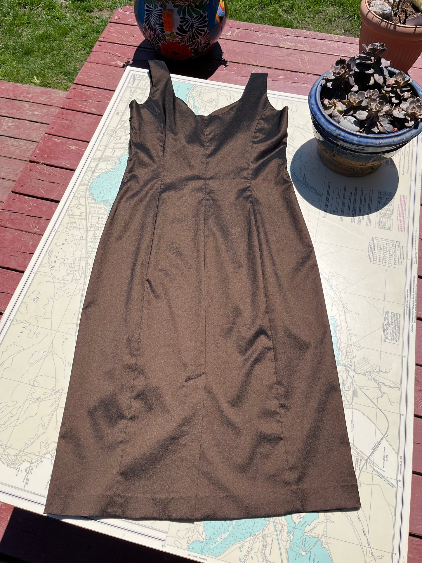 Vintage MEXX Y2K Brown Bodycon Dress