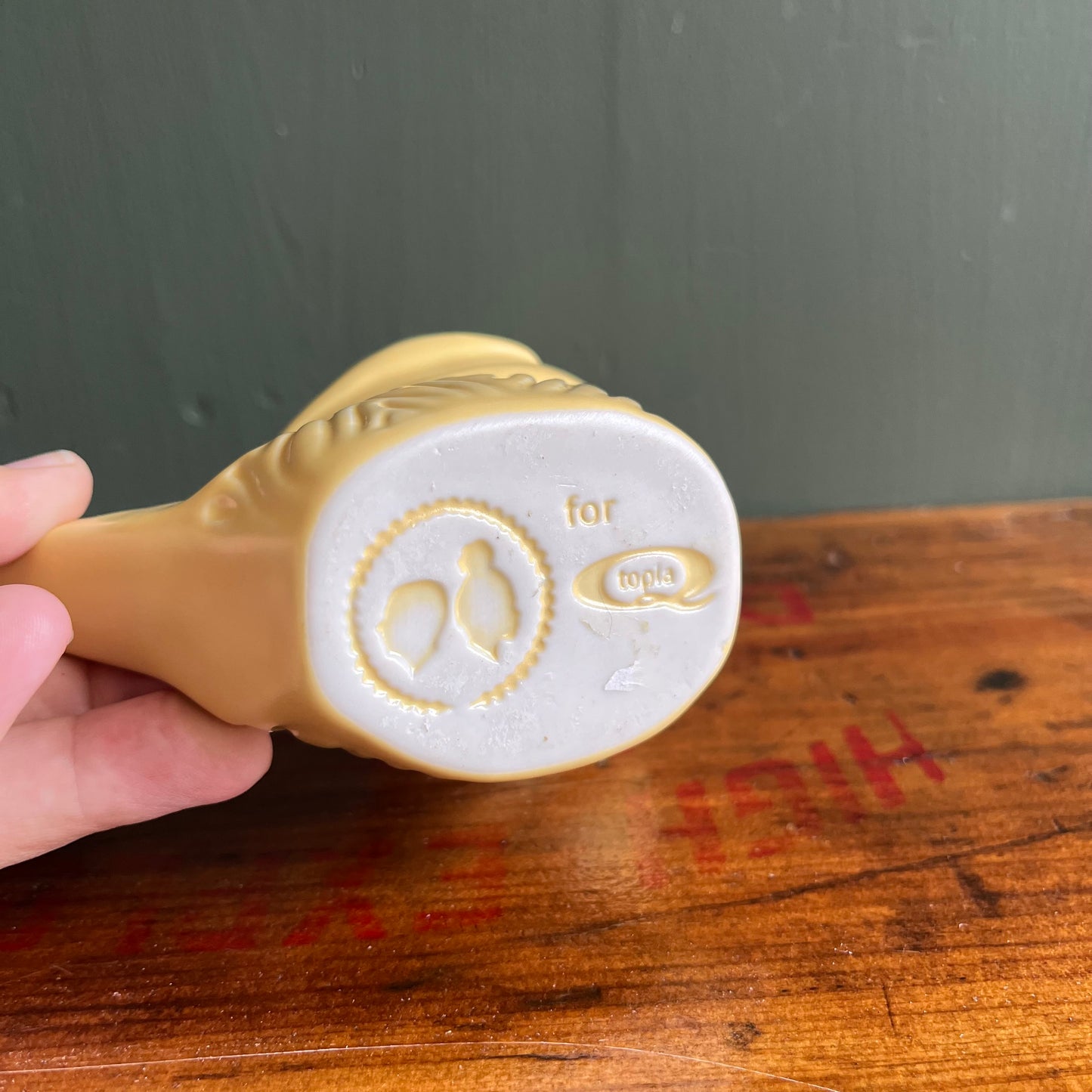 Yellow Ceramic Canary Bird Singing Figurine Matte QTopia