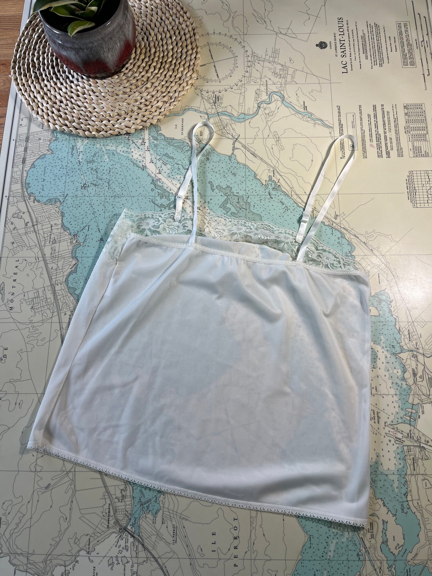 Vintage FM Lingerie Lace Trimmed Camisol