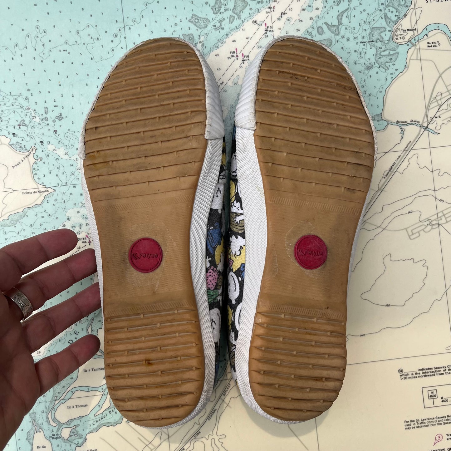 Feiyue x Peanuts Charlie Brown & Snoopy Patterned Shoes
