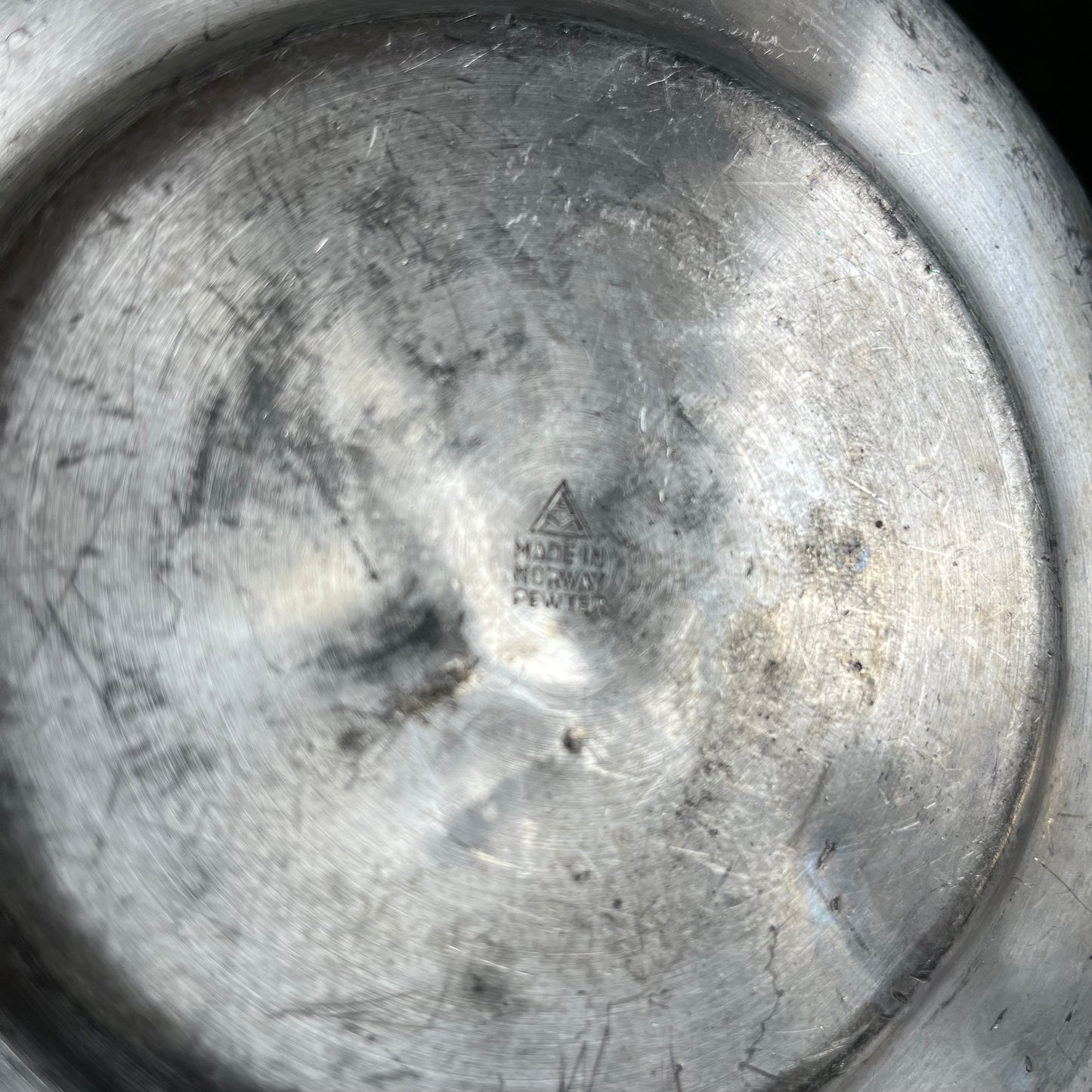 Vintage Nautical Selandia Norway Pewter Ship Bowl