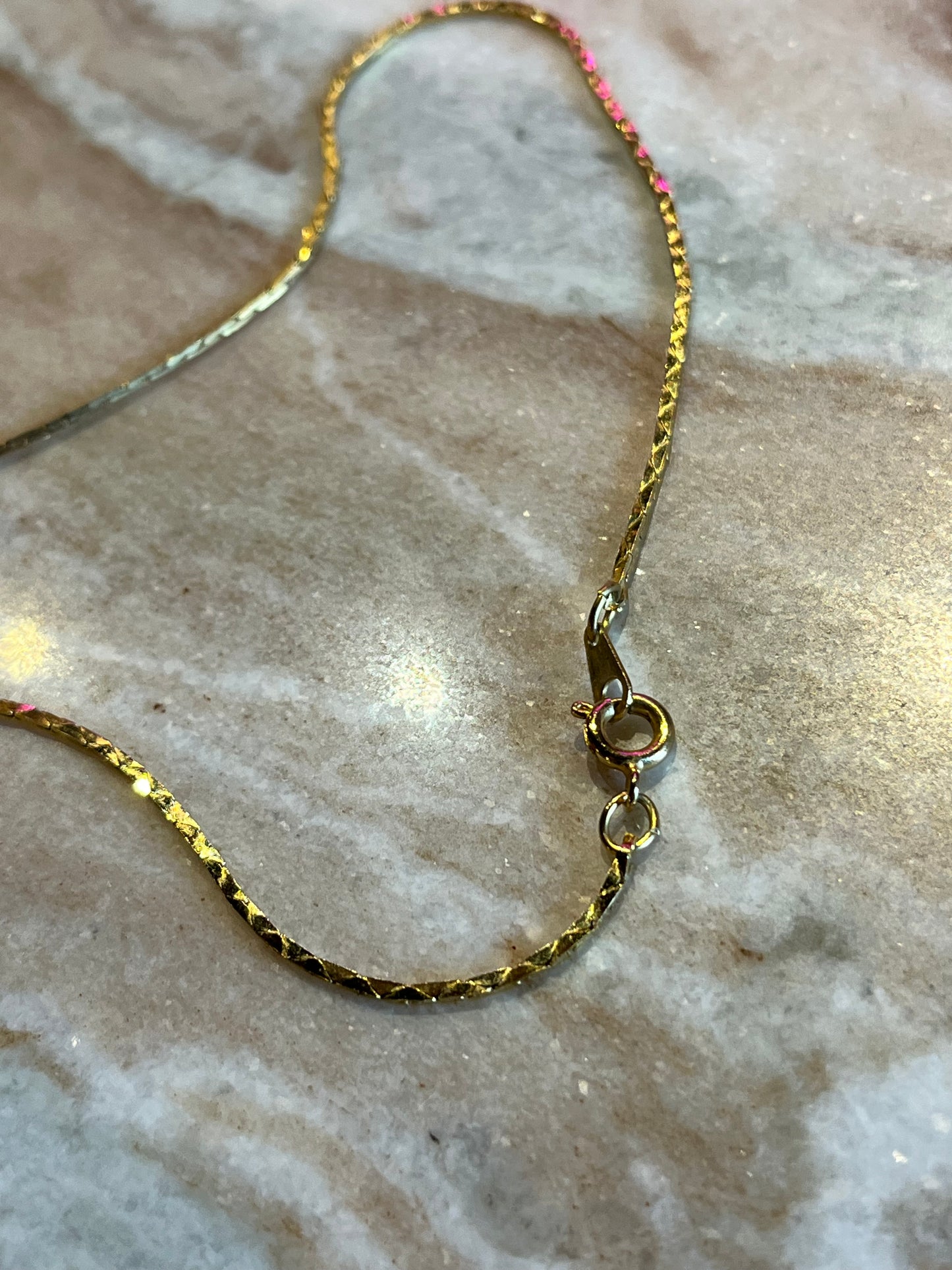 Vintage Gold Starfish Pendant Necklace