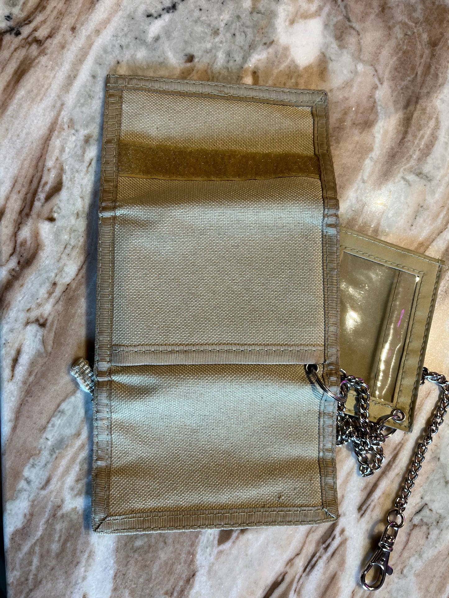 Vintage 90s Velcro Wallet with Chain