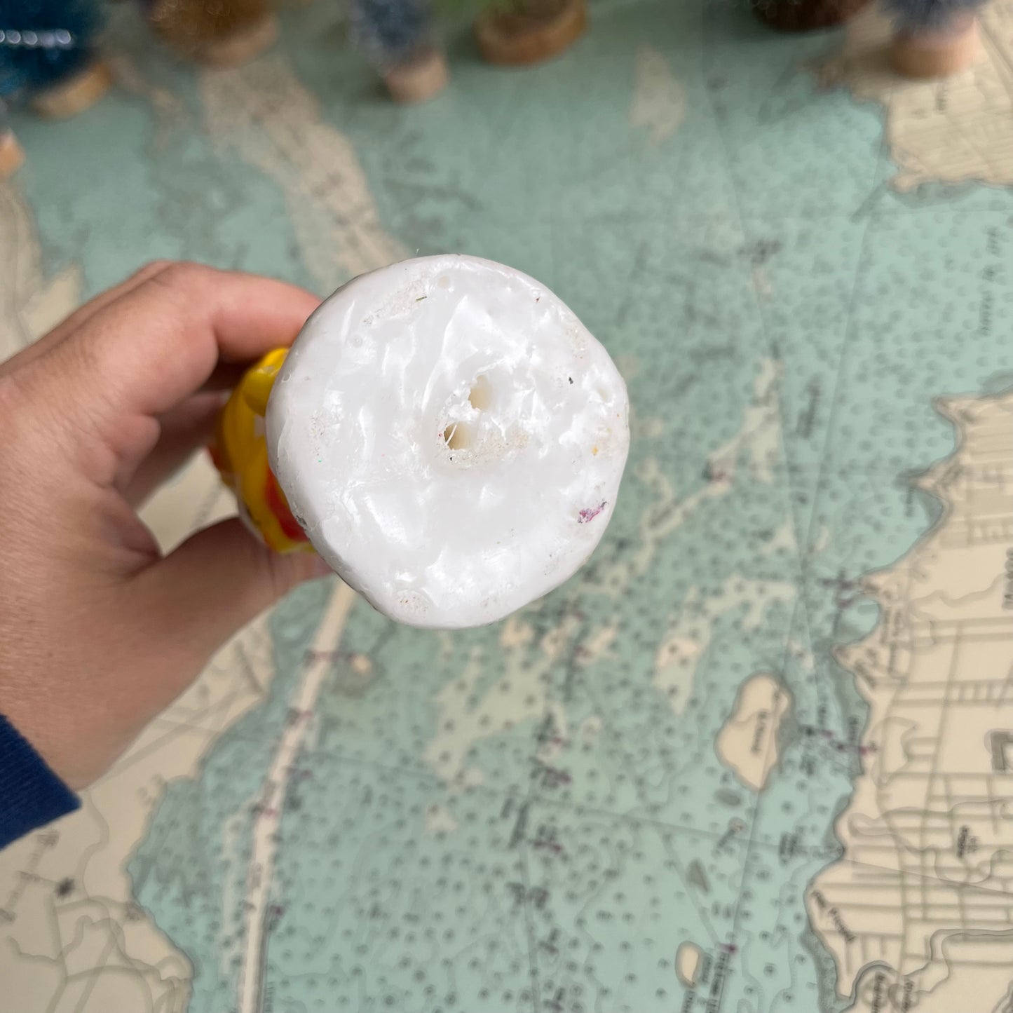 Vintage Stacked Chicks Candle