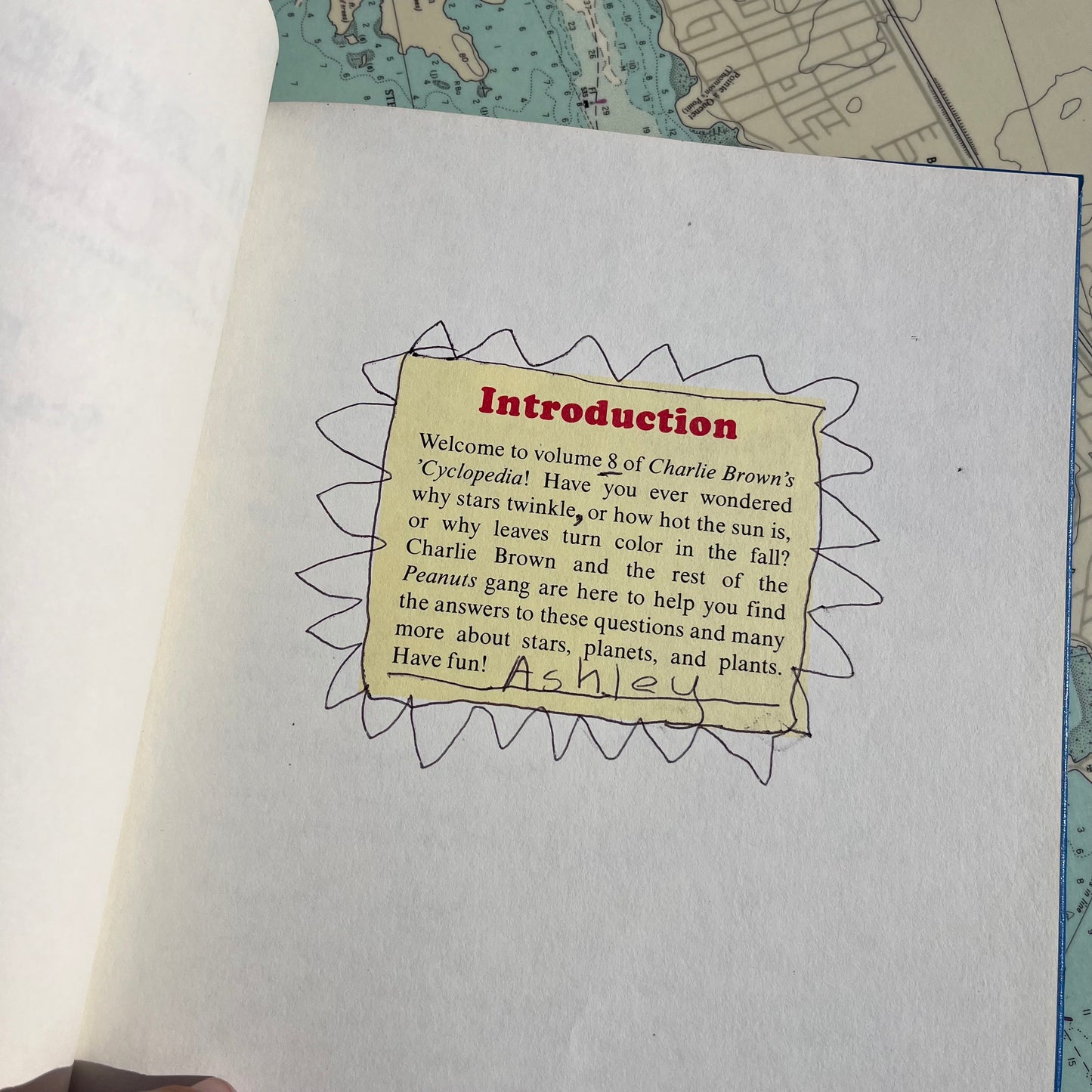 Vintage Charlie Brown 'Cyclopedia #8 Stars and Planets