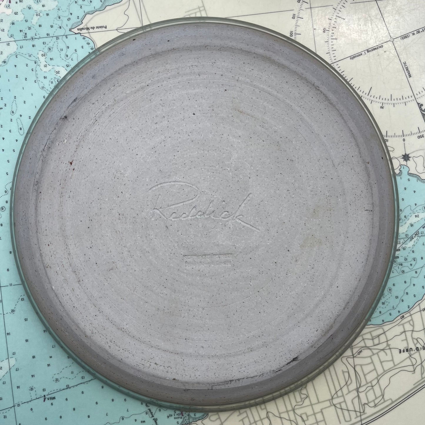 Vintage Reddick Hand Thrown Ceramic Pottery Platter