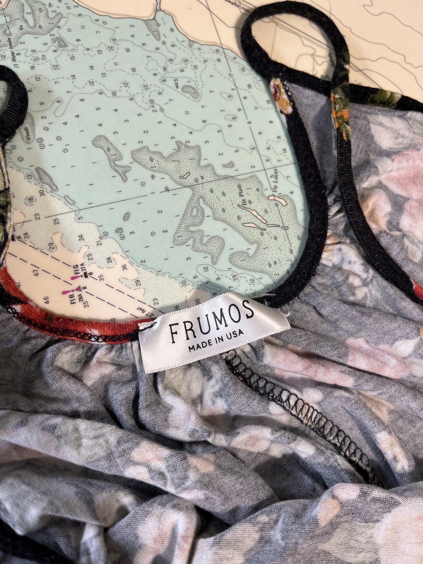 Frumos Dark Floral Jump Suit / Romper