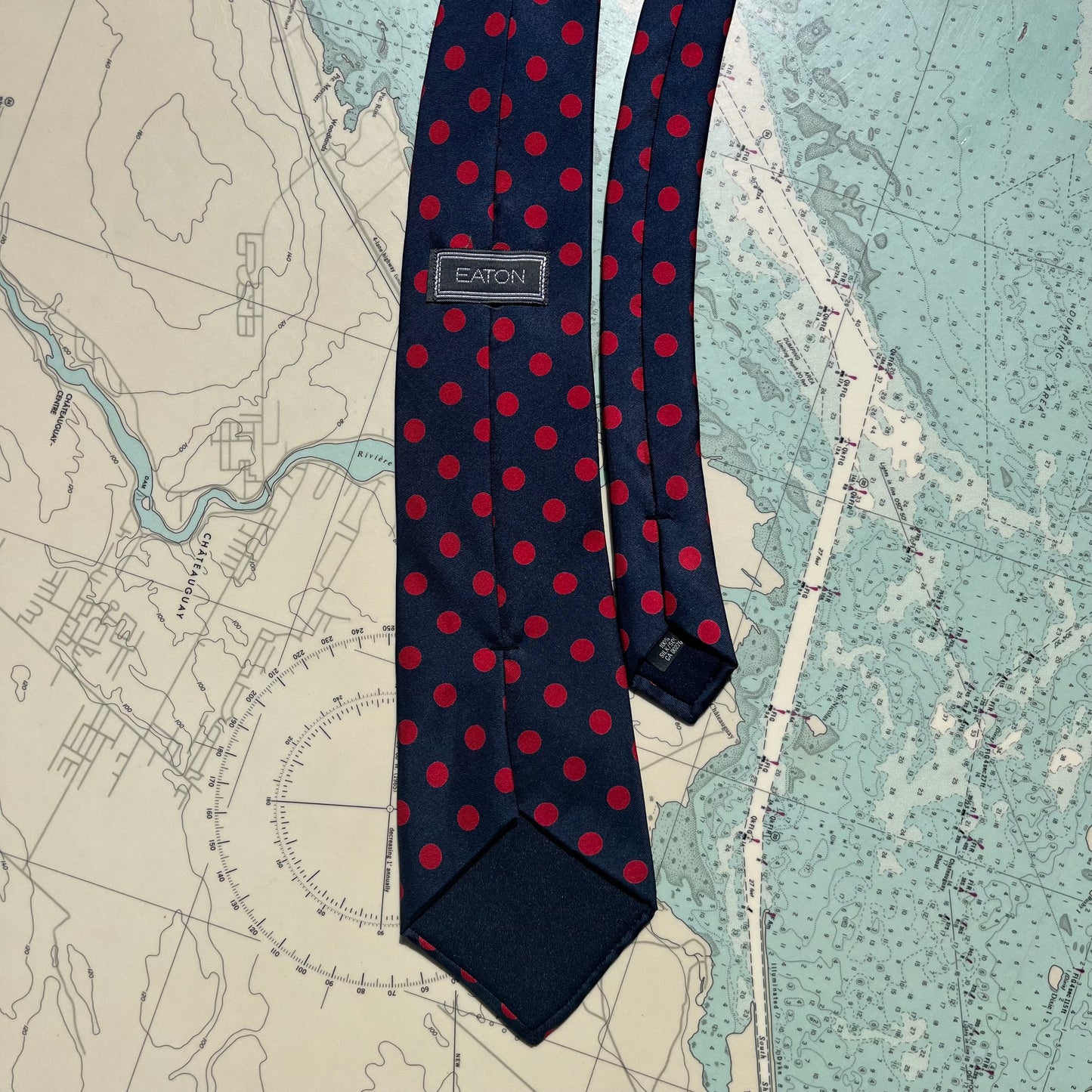 Vintage Eaton's Preppy Polka Dot Tie