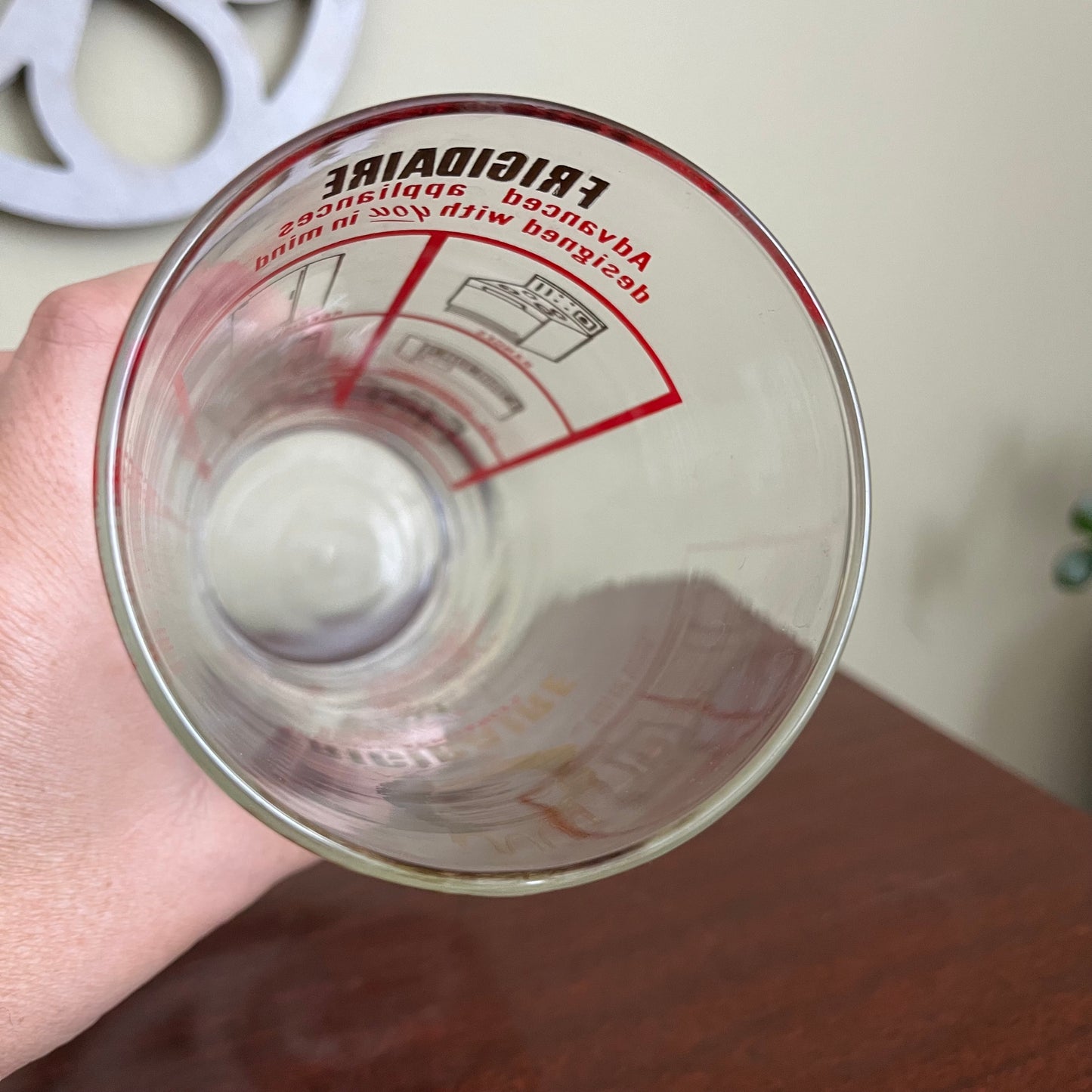 Vintage 50s Frigidaire Graphic Glass Promotional Shaker