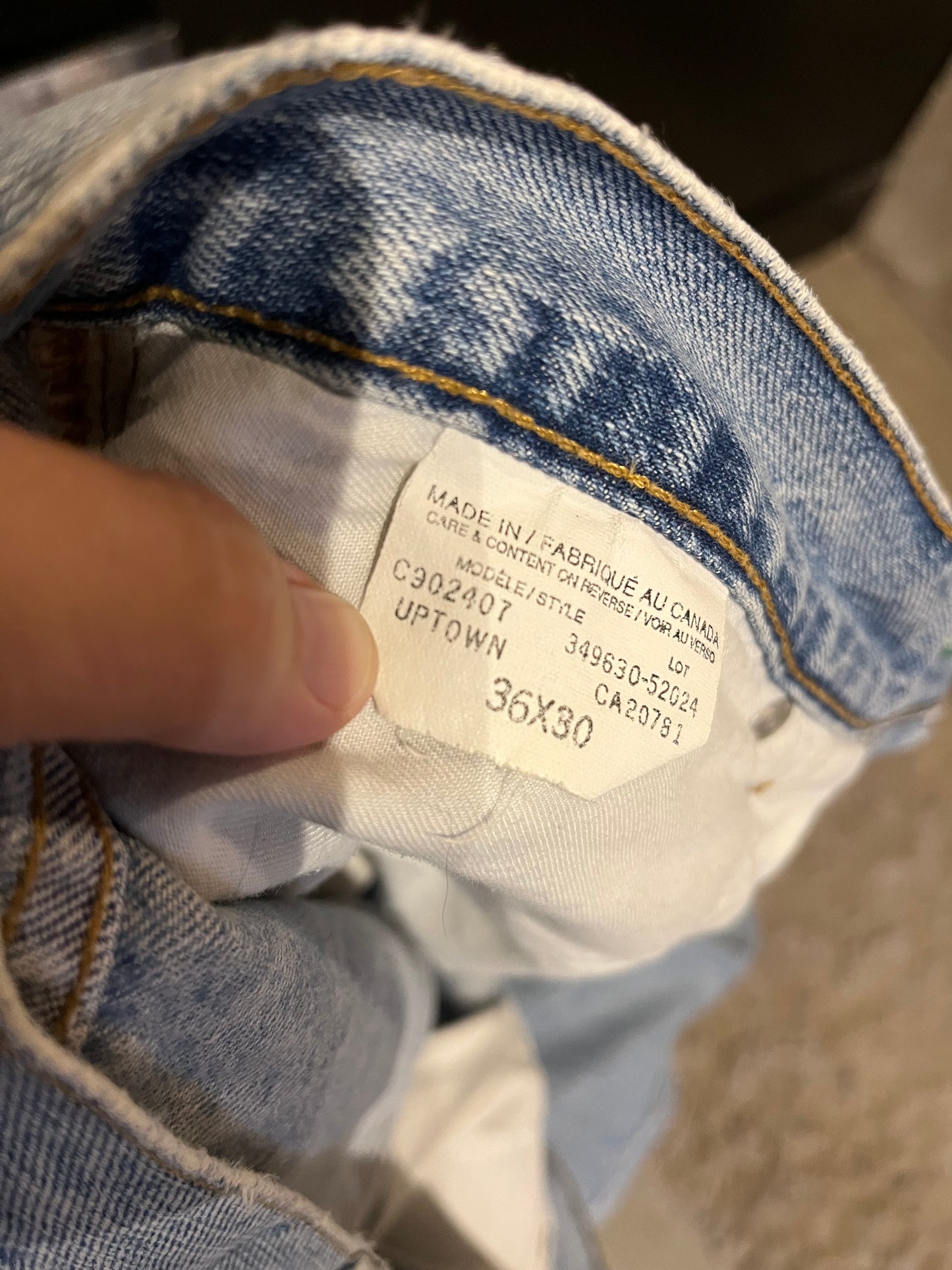 Vintage 90s Tommy Hilfiger Wide Leg Button Fly Jeans 36