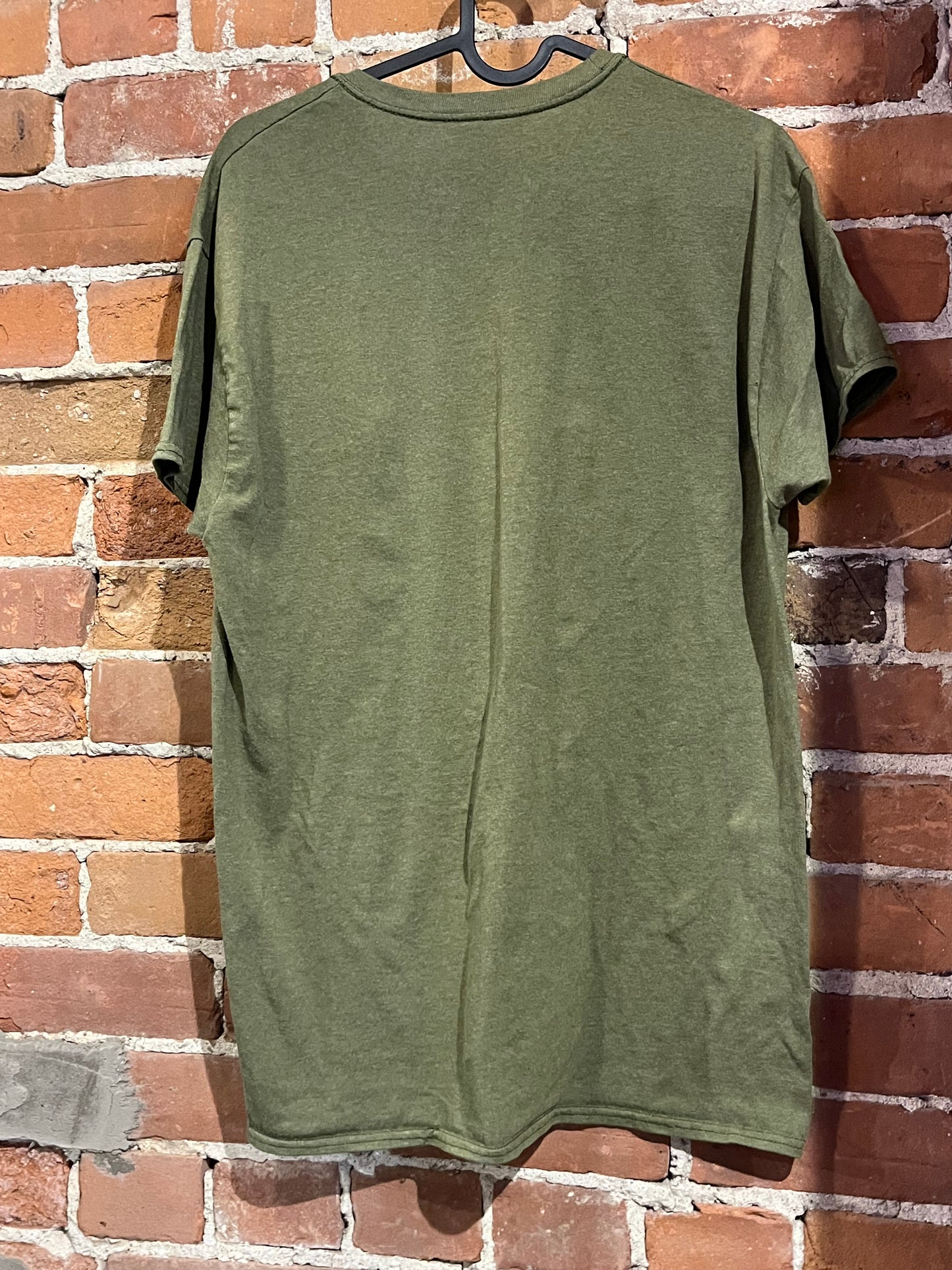 Vintage Hanes Army Green Tee Shirt with Pocket