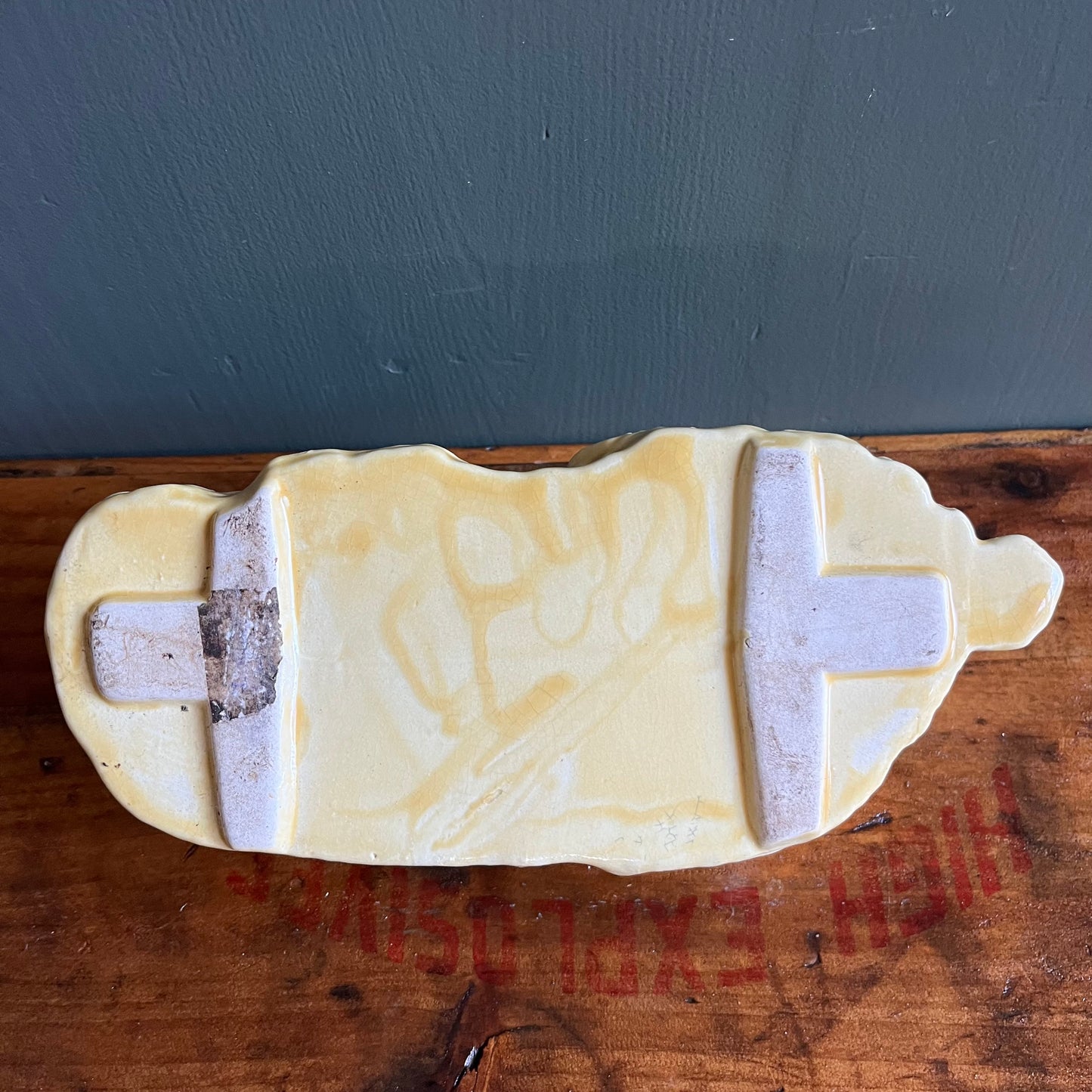 Vintage 70s Ceramic Panther Planter
