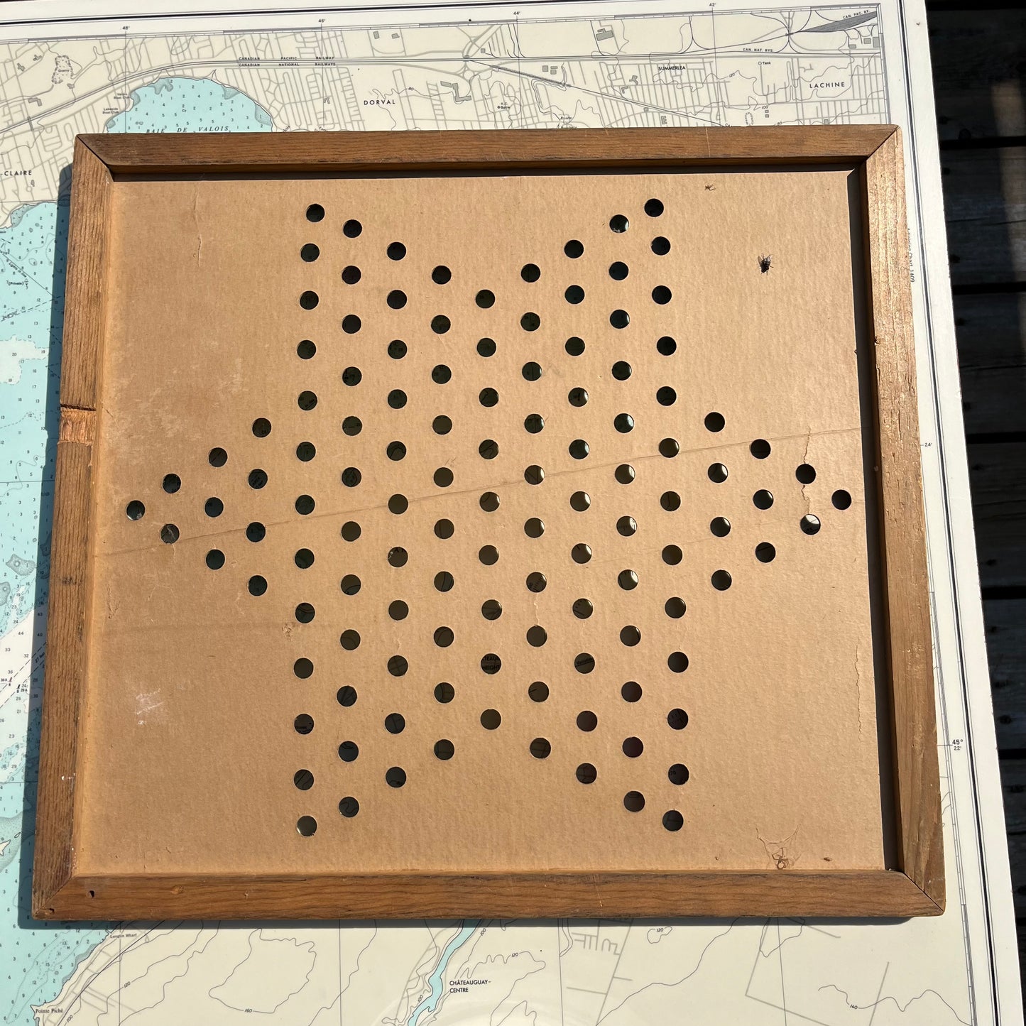 Vintage 40s Chinese Checkers Board Games with Marbles