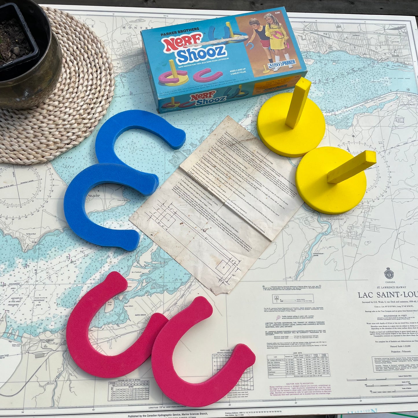 Vintage 90s Parker Brothers Nerf Shooz Horse Shoe Game