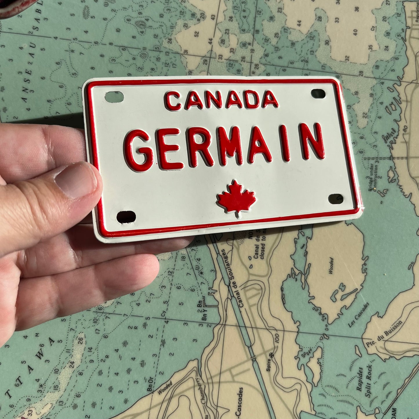 Germain Canada Bicycle License Plate
