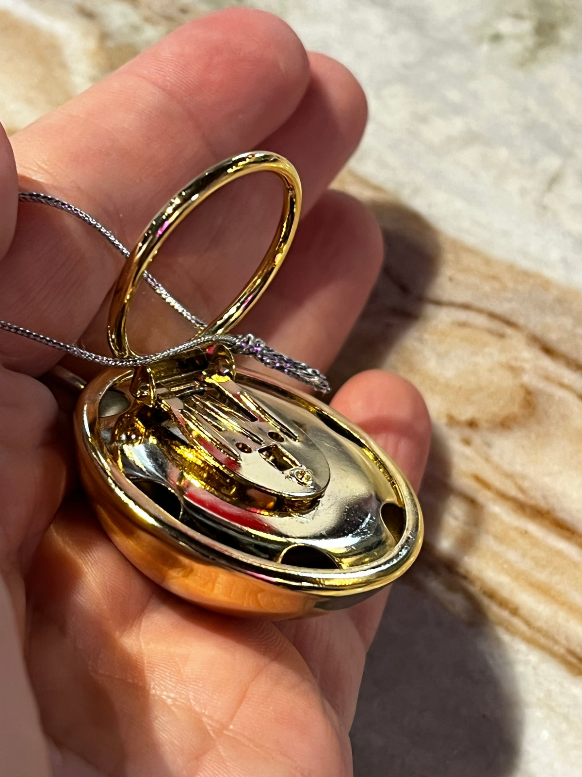Vintage Gold Sphere Scarf Clip