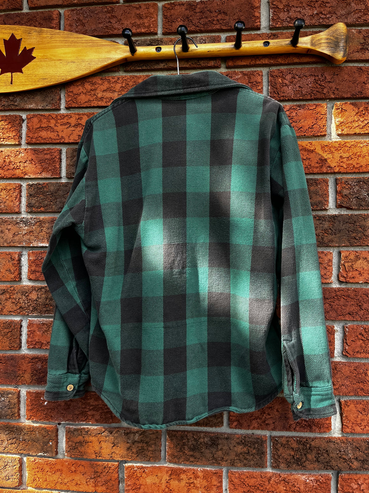 Vintage Green Plaid Button Up Chore Jacket JC Penney