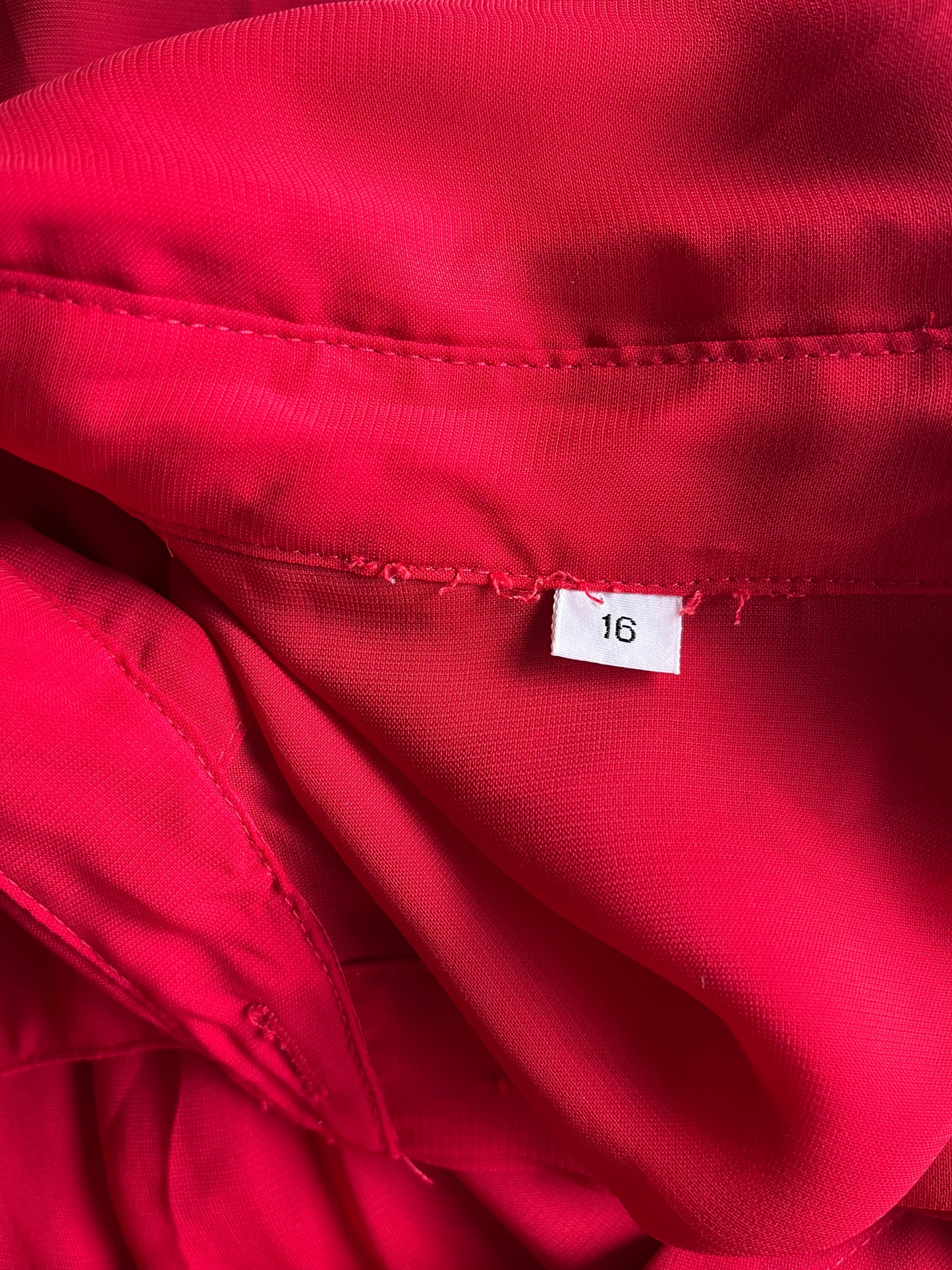 Vintage Red Sequin and Beaded Shoulder Blouse