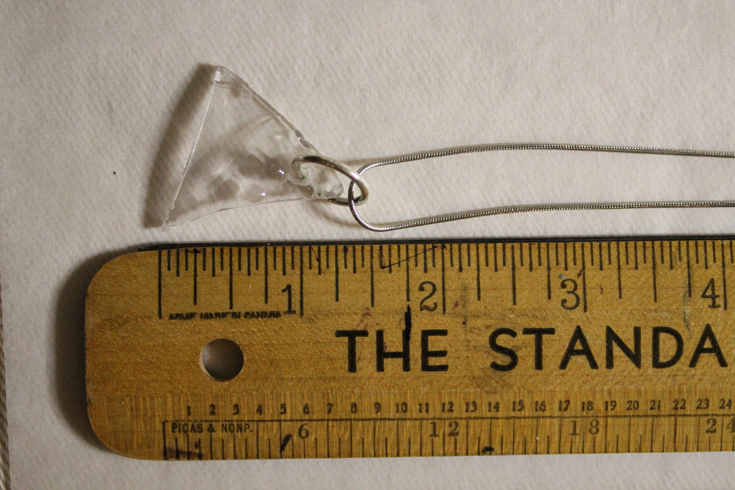 Beach Glass Necklace - Clear Atomic