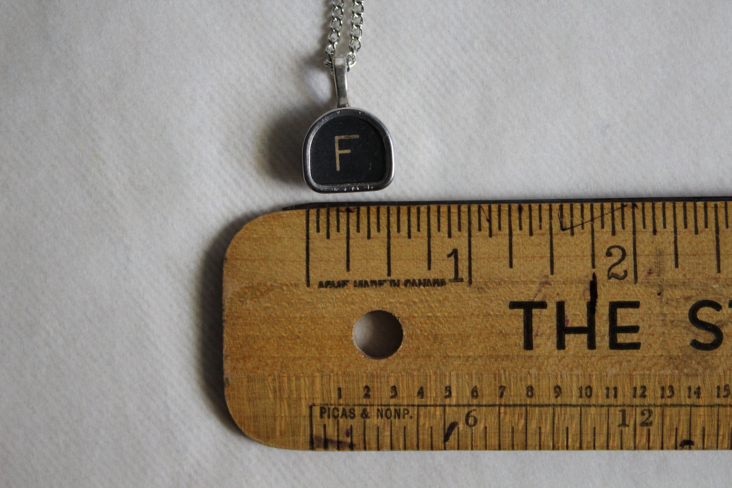 Typewriter Key Necklace F