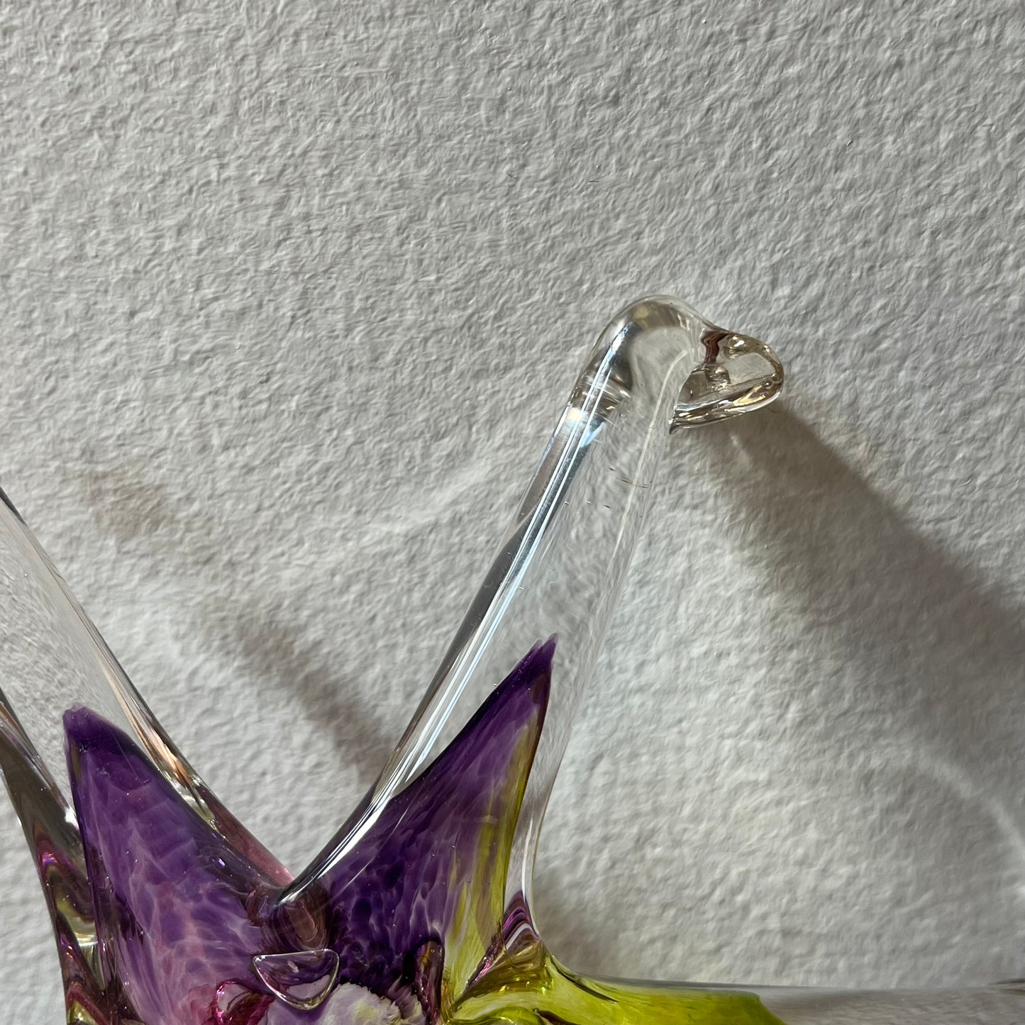 Hand Signed Glass Starfish Sun Catcher Paper Weight Decor
