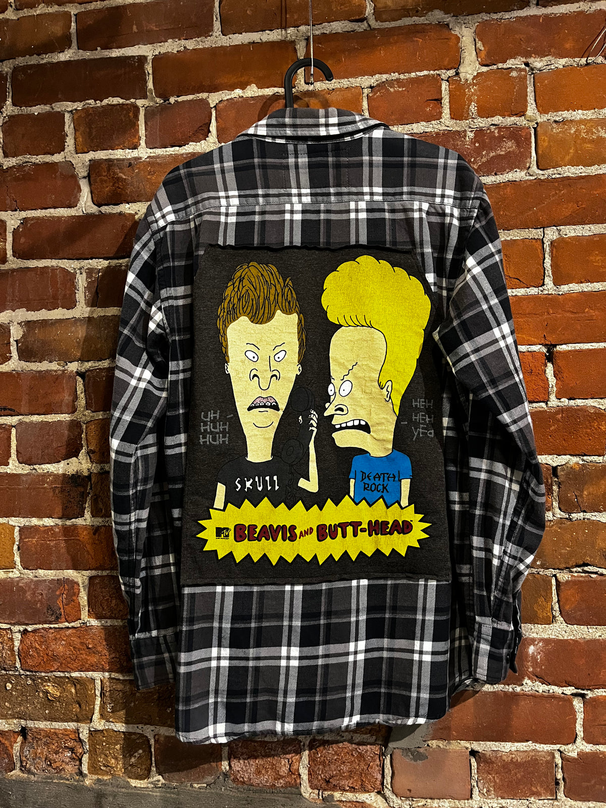 Vintage Beavis and Butthead Flannel Graphic Mash Up