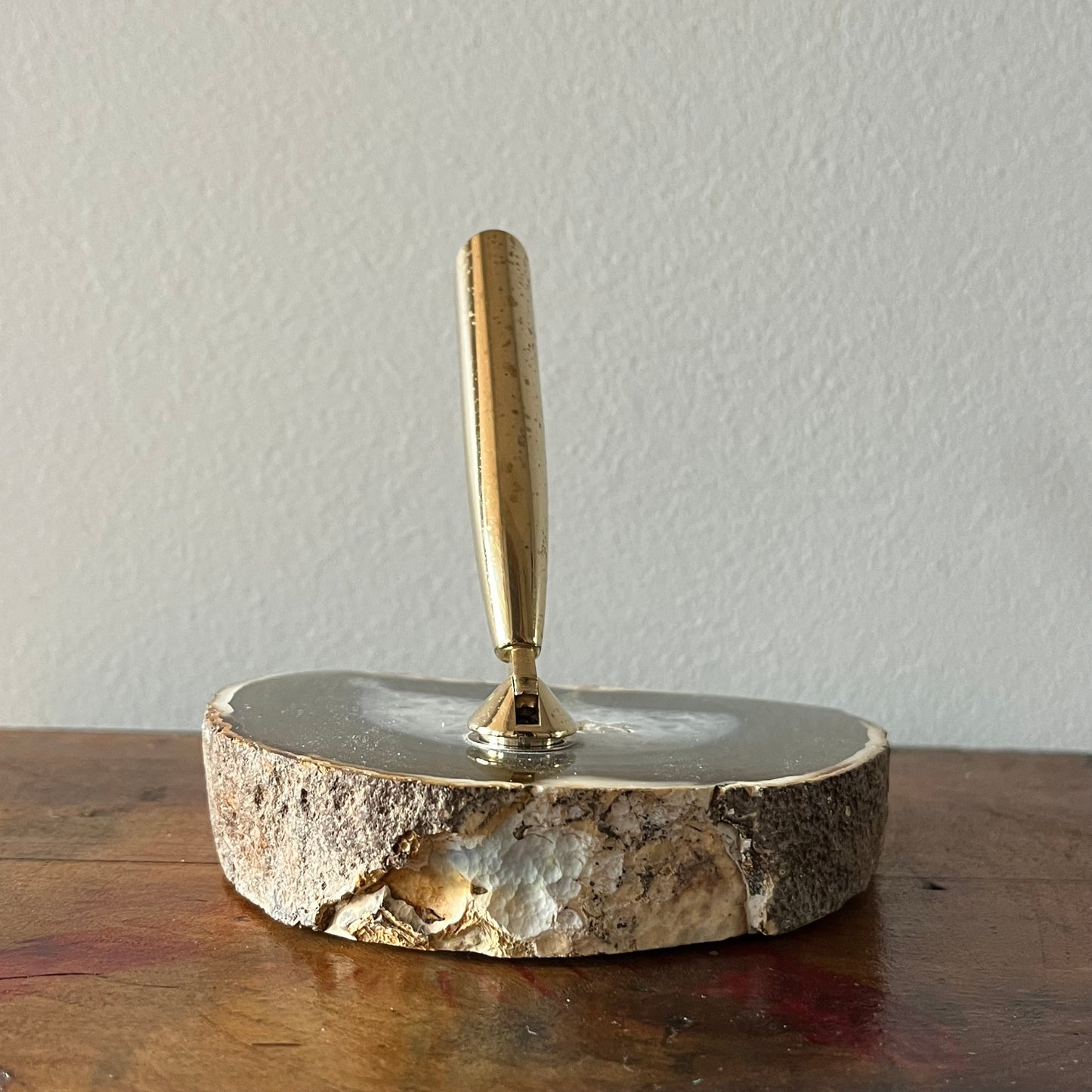 Vintage Agate / Geode Desktop Pen Holder