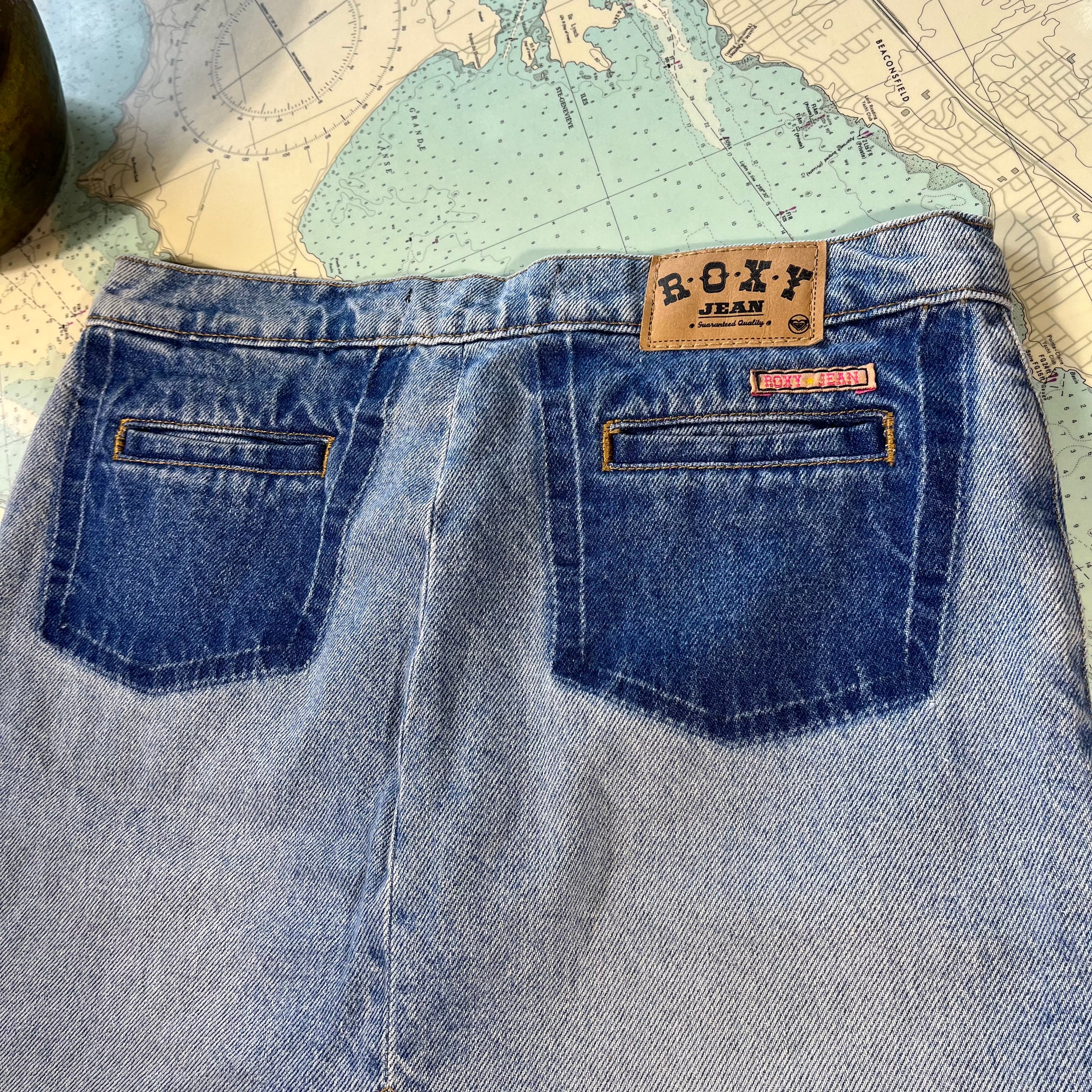 Quiksilver denim skirt best sale