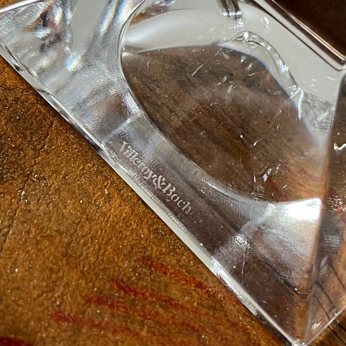 Villeroy & Bach Clear Glass Tapered Candle Holders