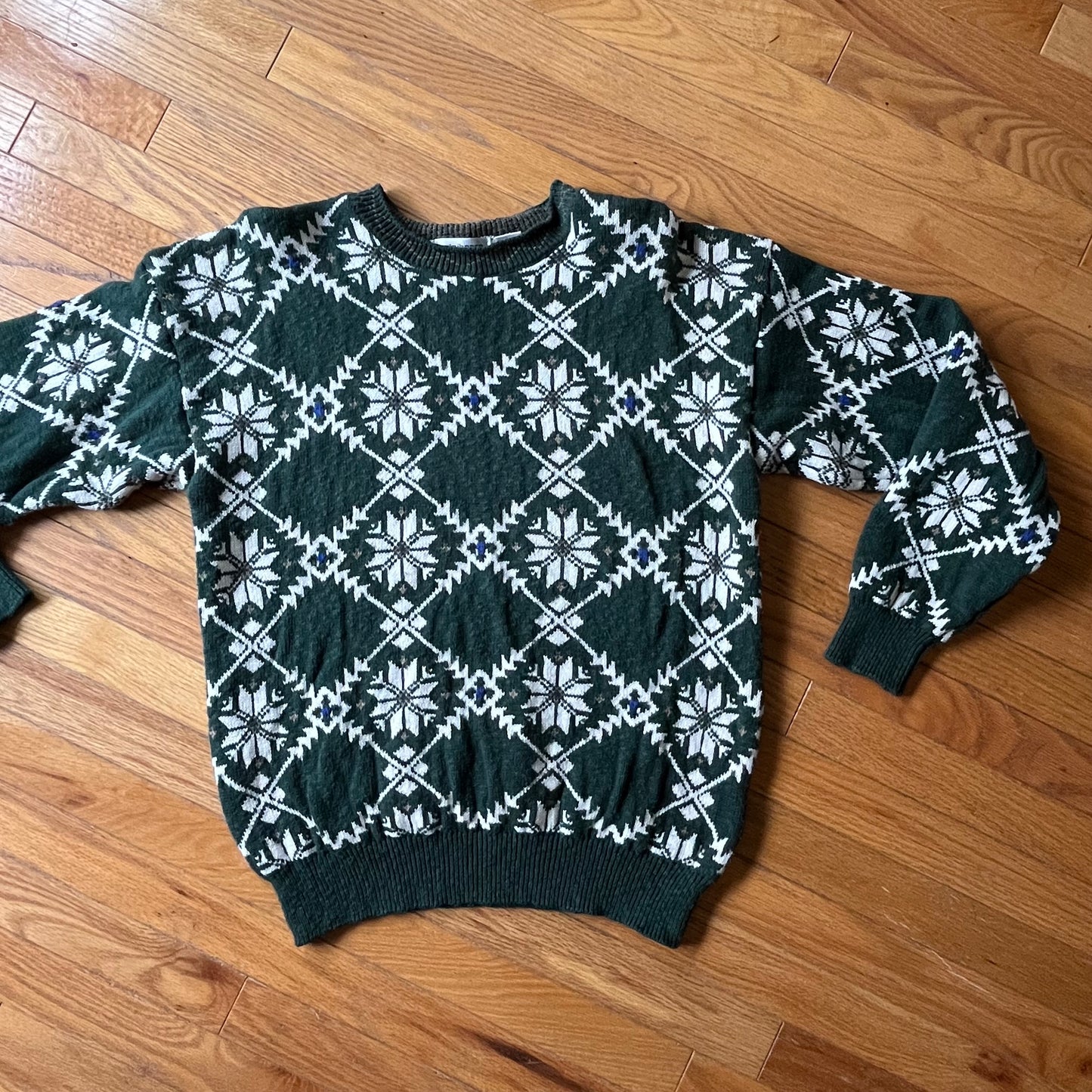 Vintage 90s Claiborne Cotton Knit Sweater