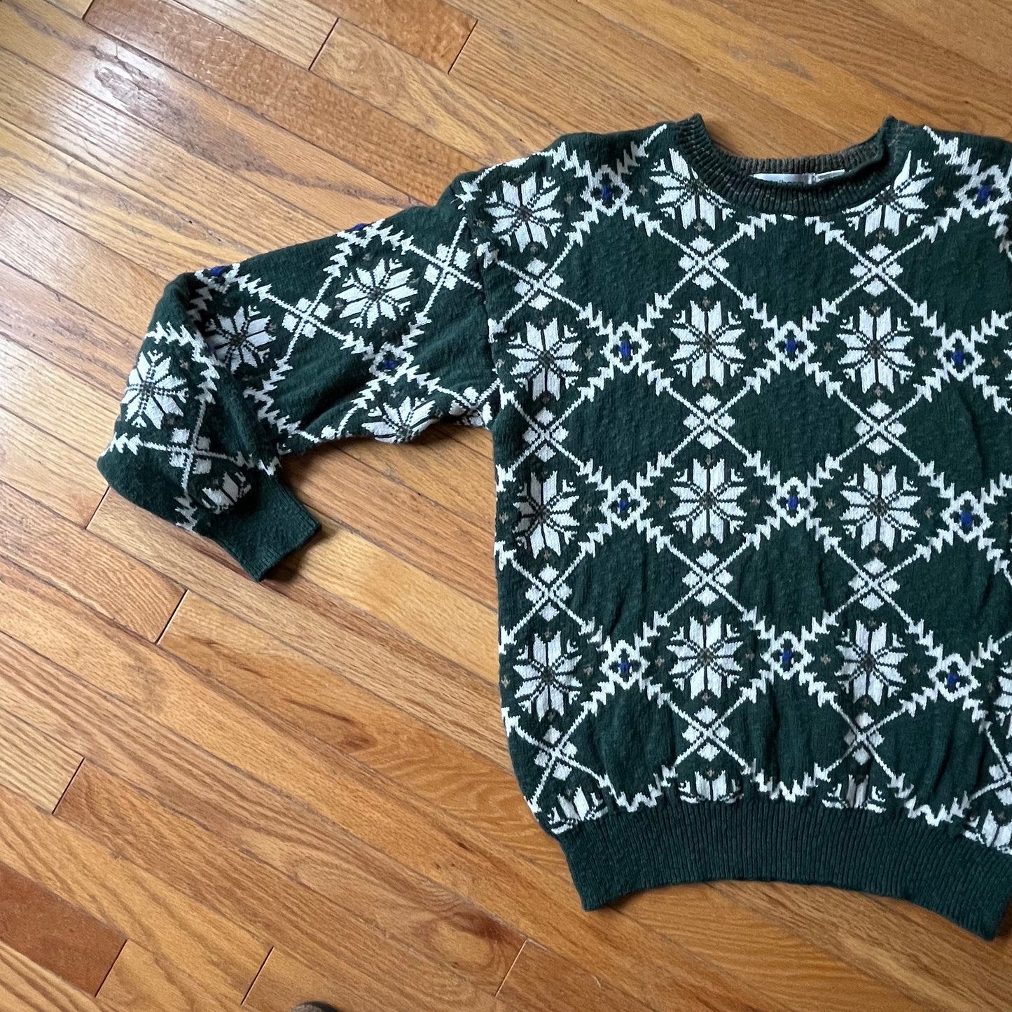 Vintage 90s Claiborne Cotton Knit Sweater